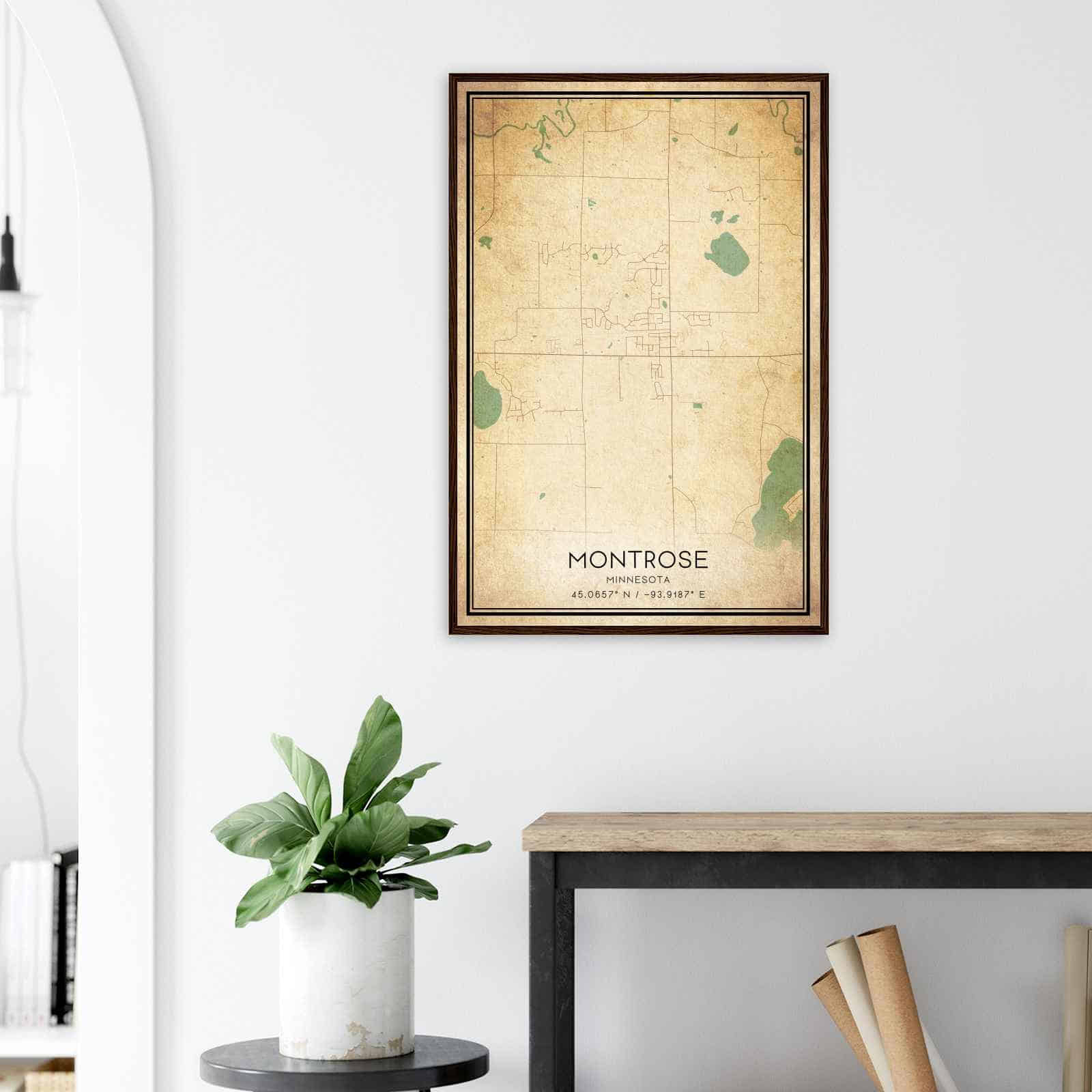 Deerfield Kansas Map Poster, Modern Home Decor Wall Art Print (Copy)