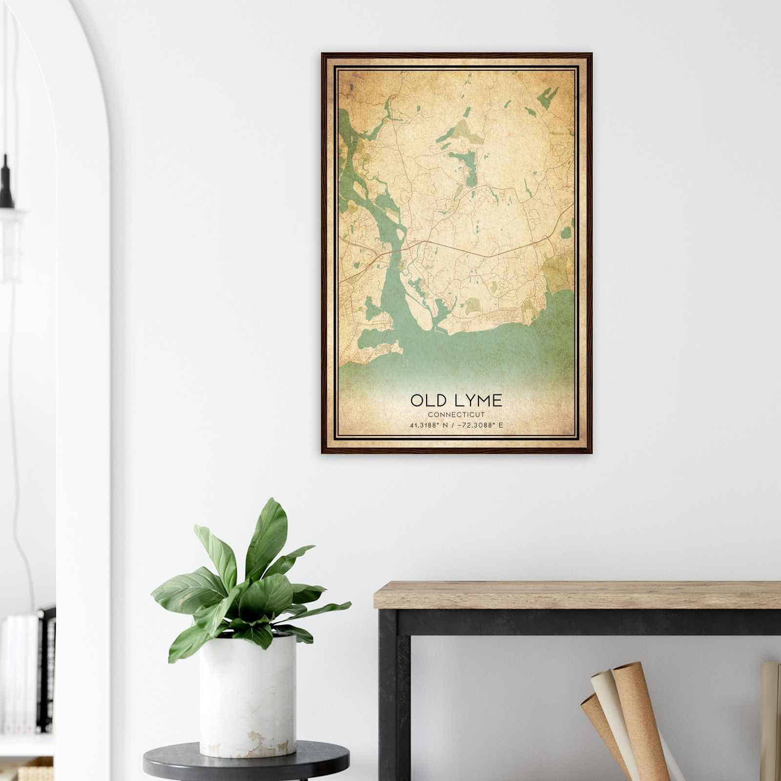 Deerfield Kansas Map Poster, Modern Home Decor Wall Art Print (Copy)