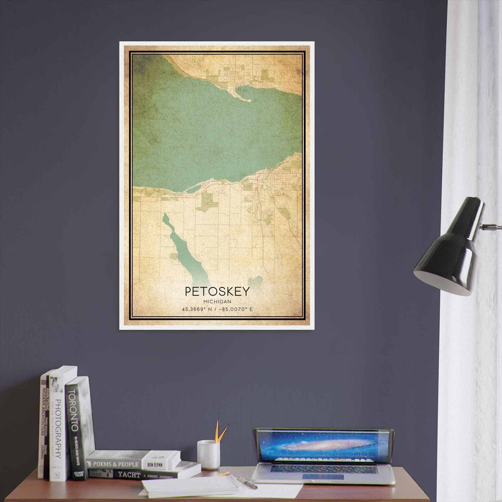Deerfield Kansas Map Poster, Modern Home Decor Wall Art Print (Copy)