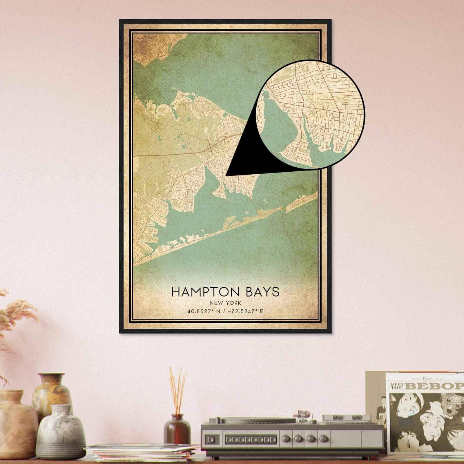 Deerfield Kansas Map Poster, Modern Home Decor Wall Art Print (Copy)