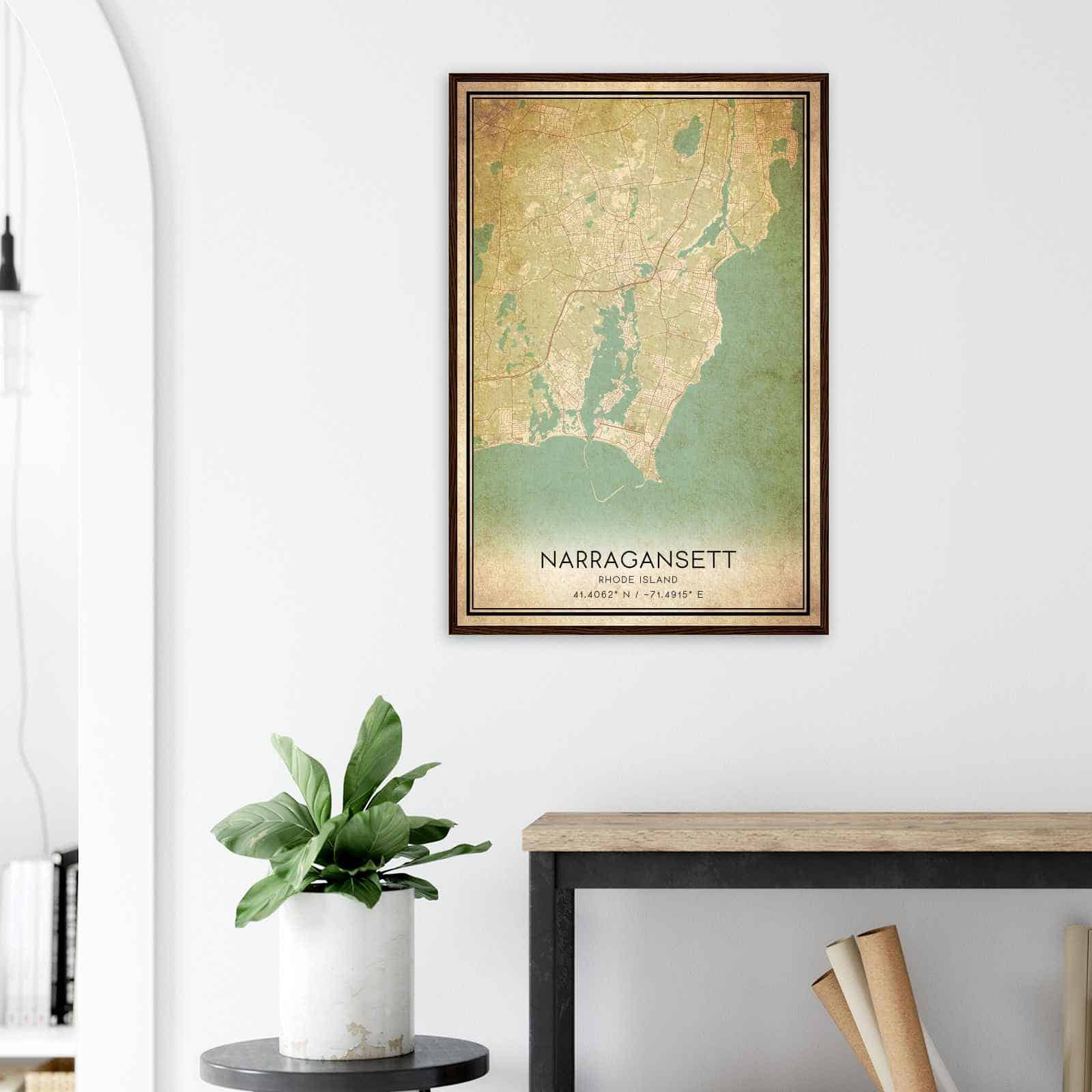 Deerfield Kansas Map Poster, Modern Home Decor Wall Art Print (Copy)