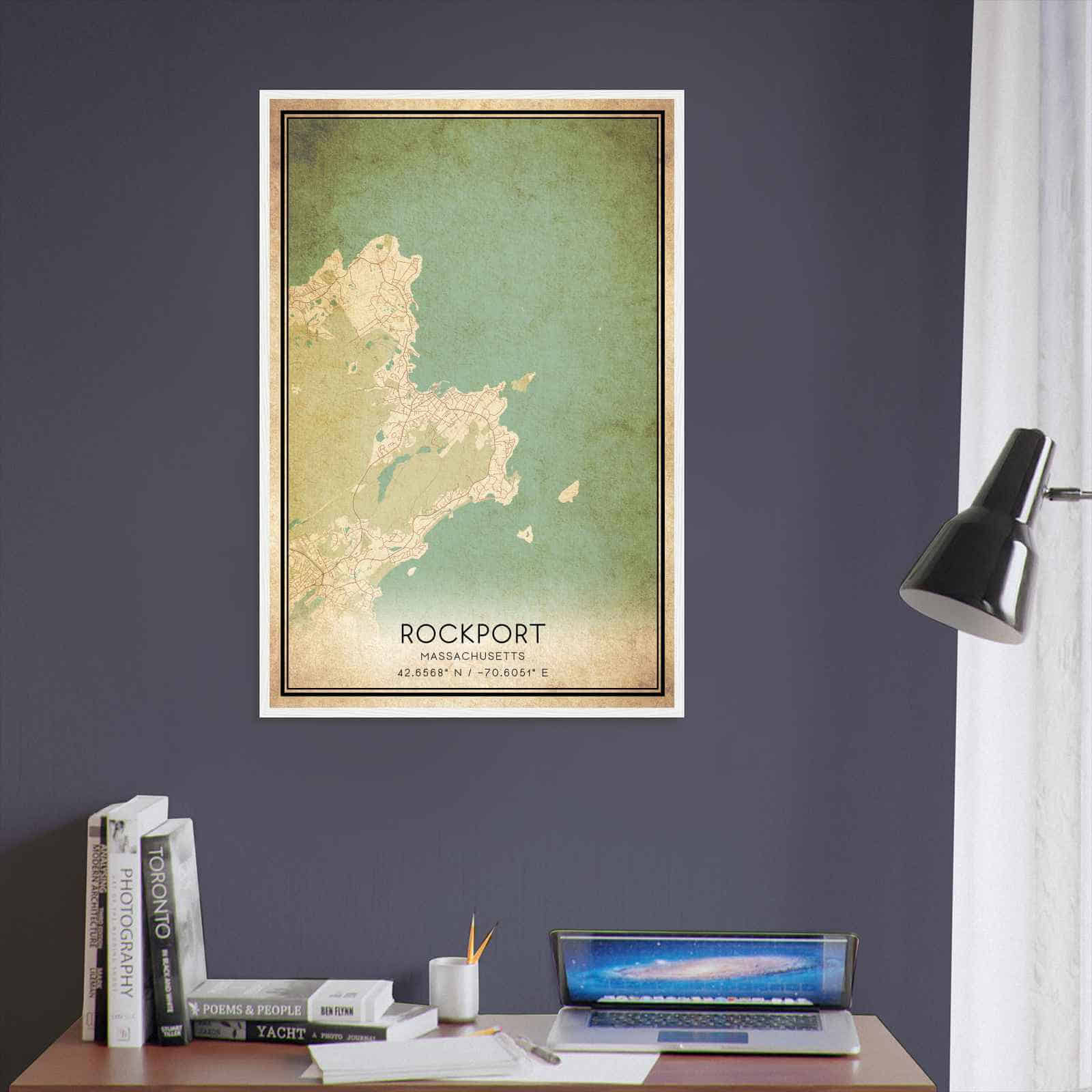 Deerfield Kansas Map Poster, Modern Home Decor Wall Art Print (Copy)
