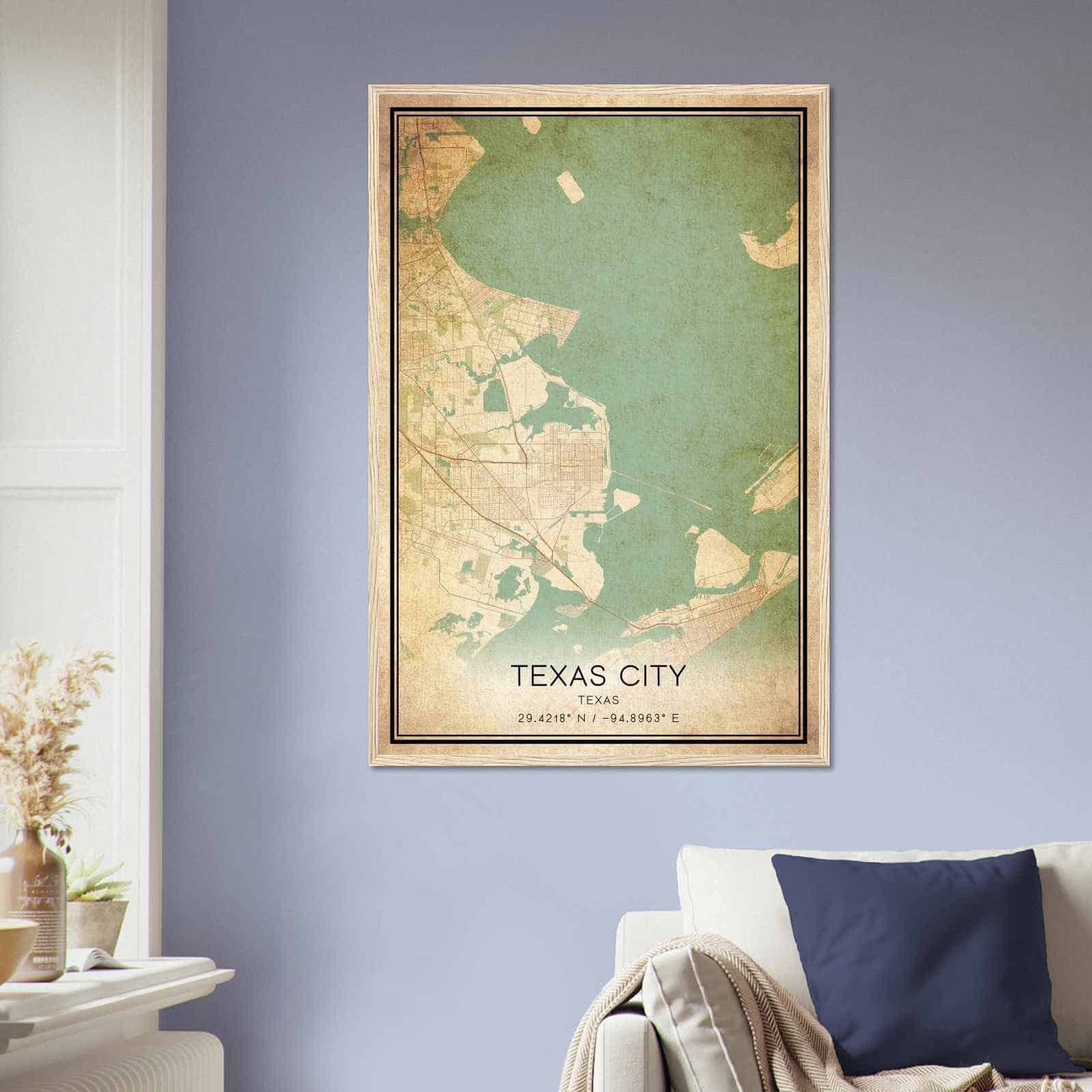 Deerfield Kansas Map Poster, Modern Home Decor Wall Art Print (Copy)