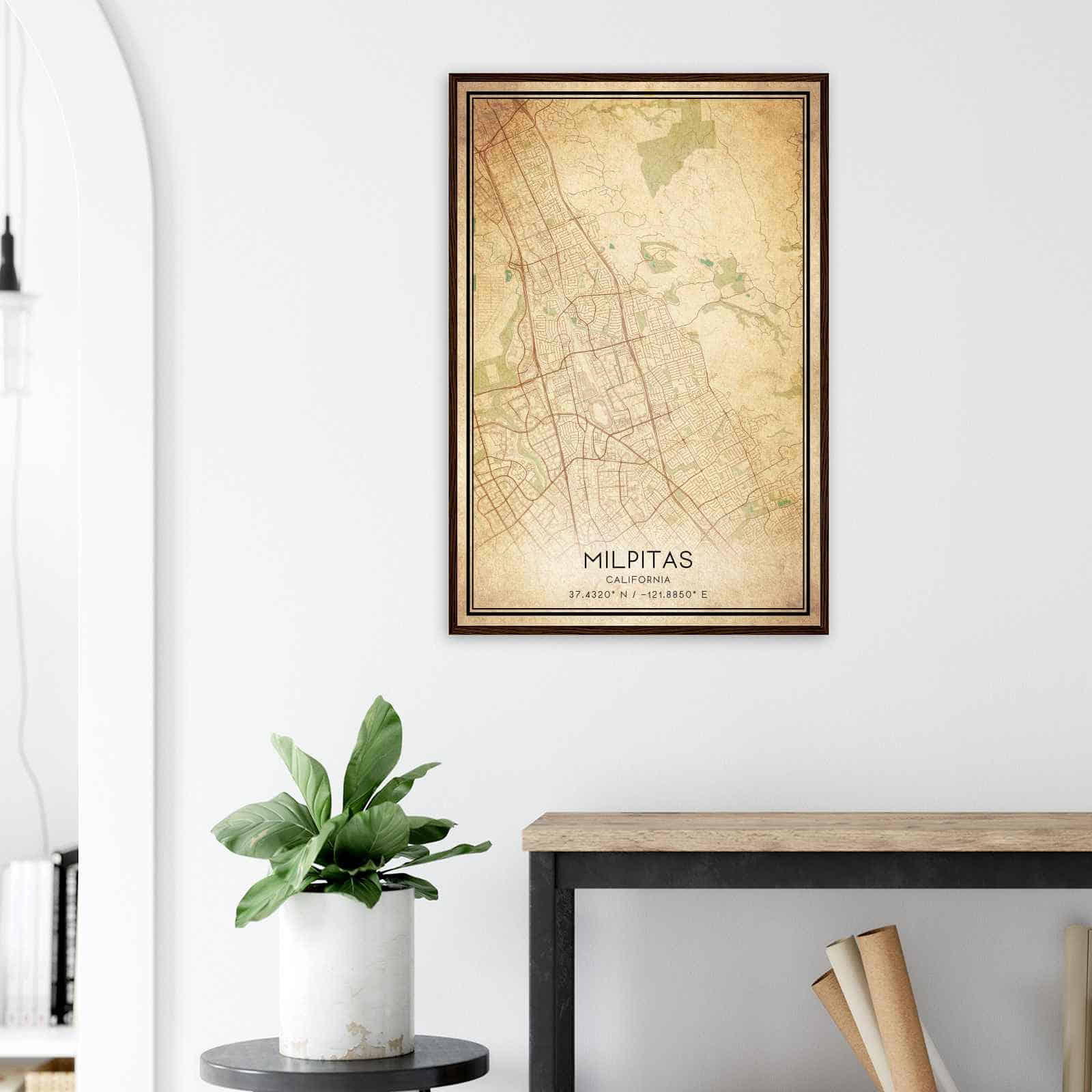 Deerfield Kansas Map Poster, Modern Home Decor Wall Art Print (Copy)