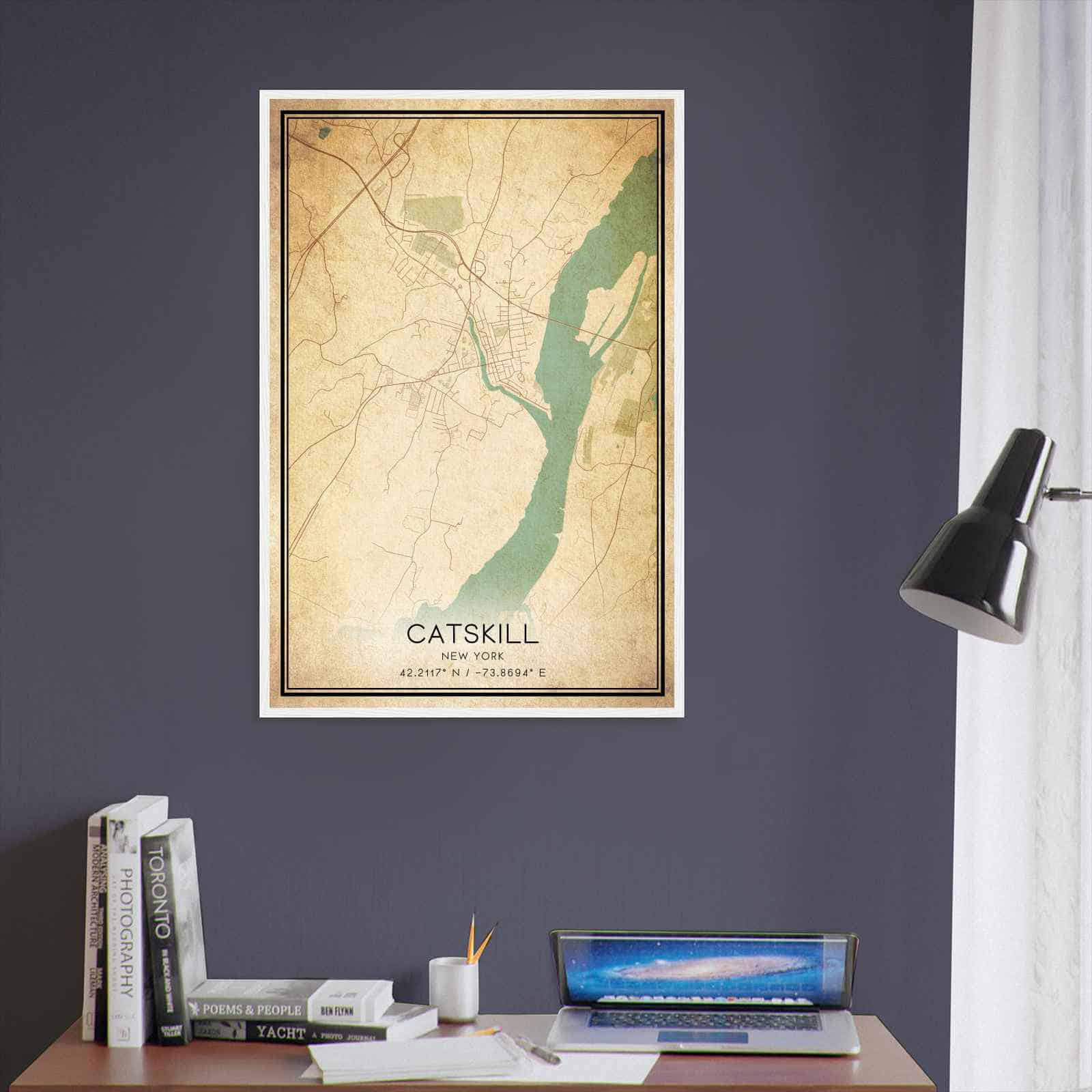 Deerfield Kansas Map Poster, Modern Home Decor Wall Art Print (Copy)