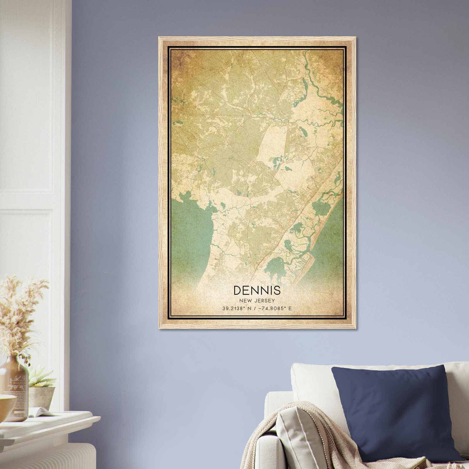Deerfield Kansas Map Poster, Modern Home Decor Wall Art Print (Copy)
