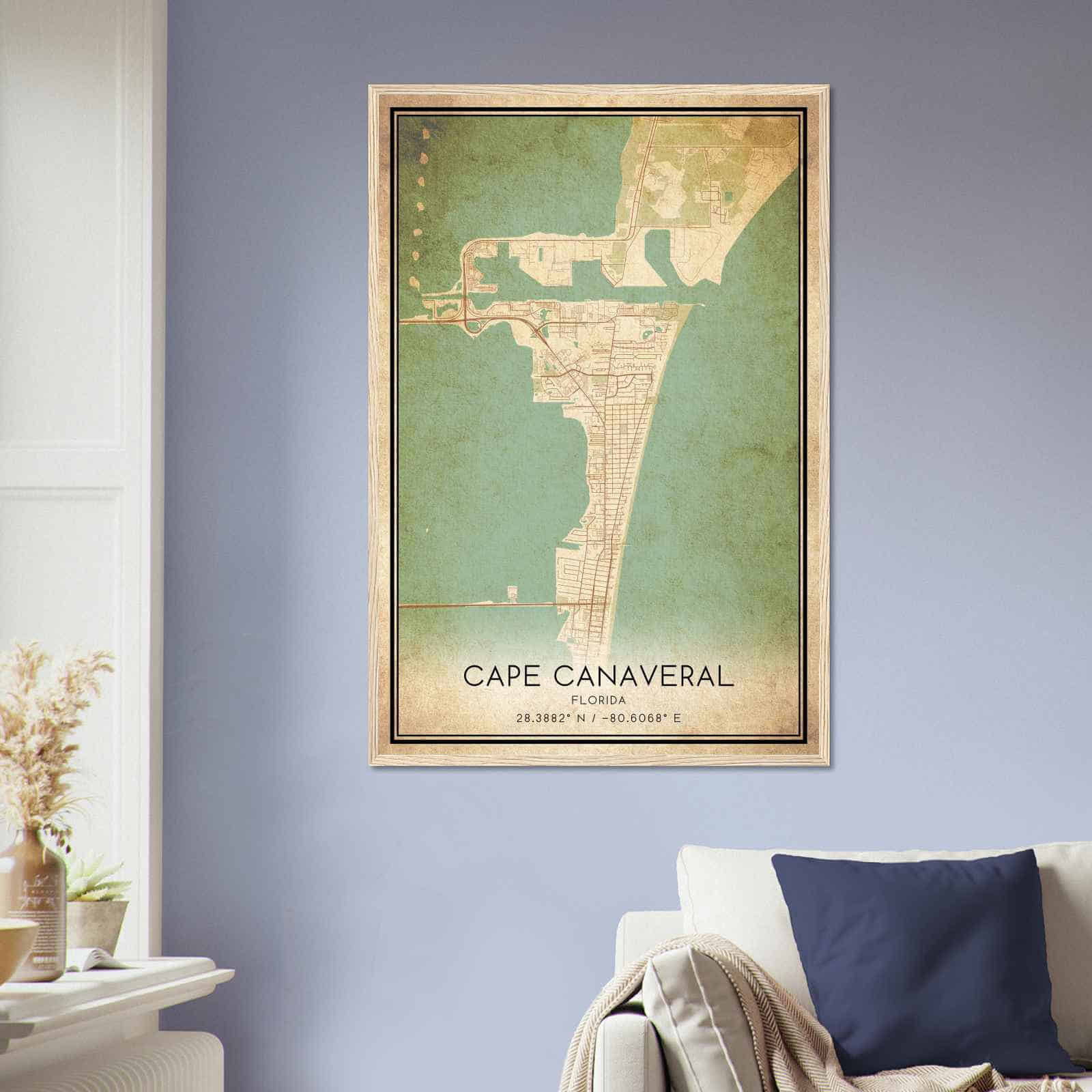 Deerfield Kansas Map Poster, Modern Home Decor Wall Art Print (Copy)