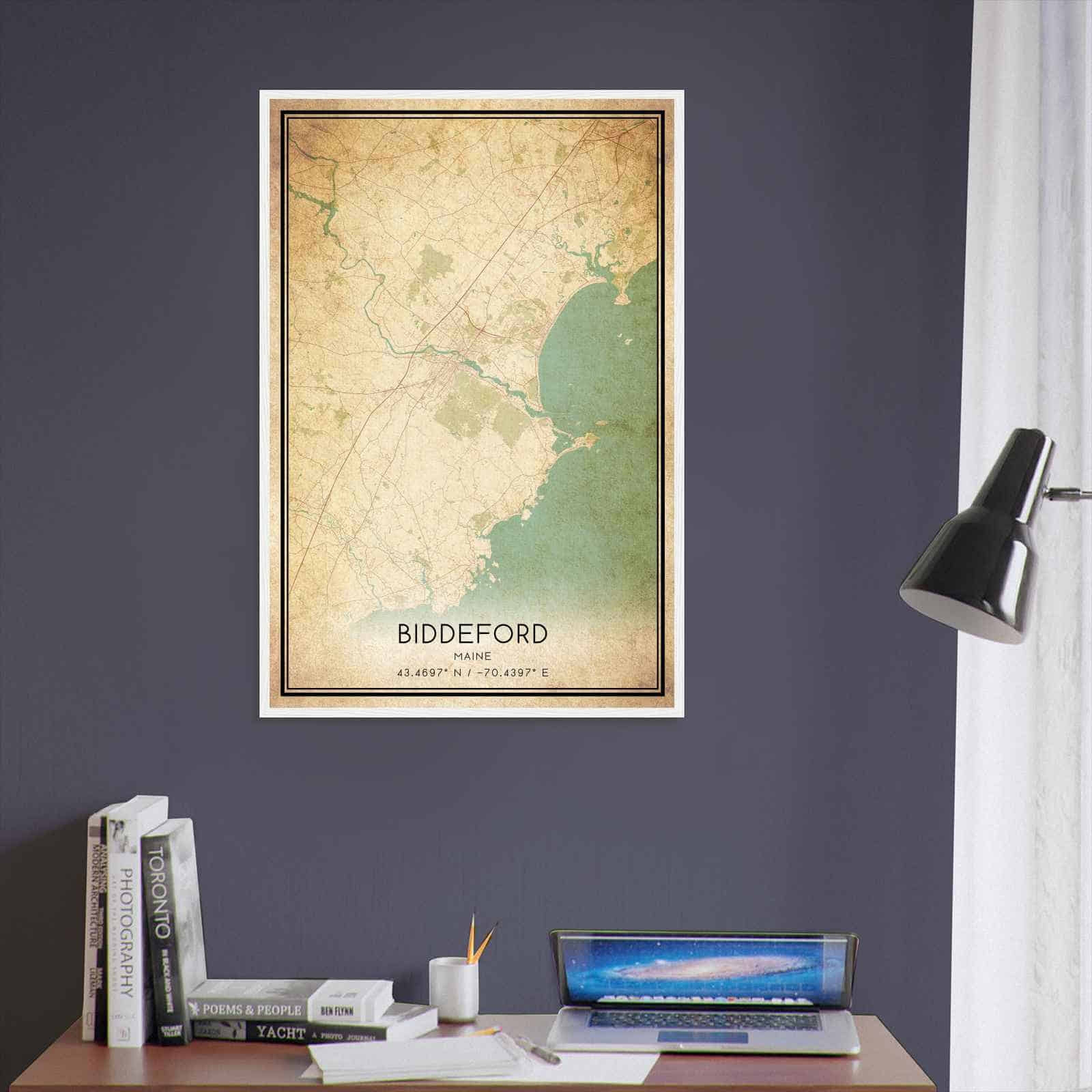 Deerfield Kansas Map Poster, Modern Home Decor Wall Art Print (Copy)