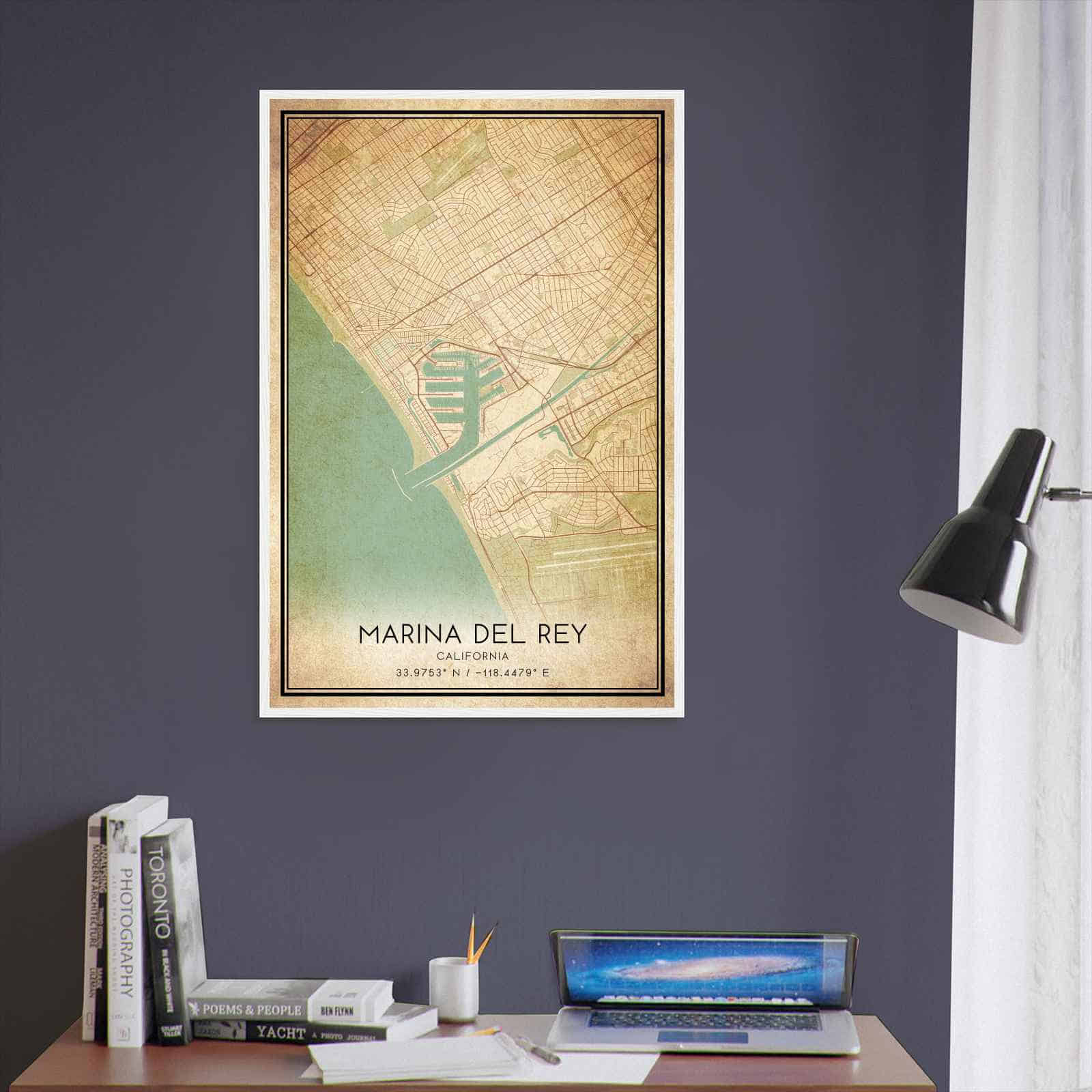 Deerfield Kansas Map Poster, Modern Home Decor Wall Art Print (Copy)