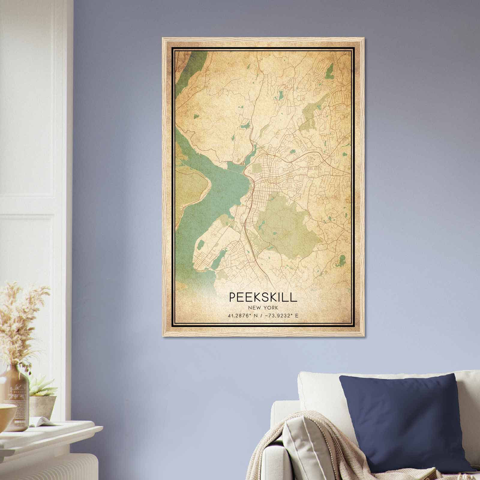 Deerfield Kansas Map Poster, Modern Home Decor Wall Art Print (Copy)