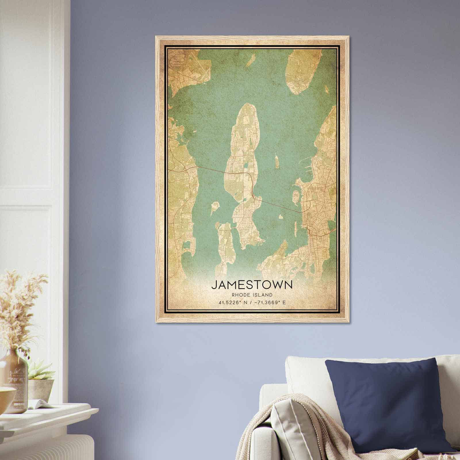 Deerfield Kansas Map Poster, Modern Home Decor Wall Art Print (Copy)