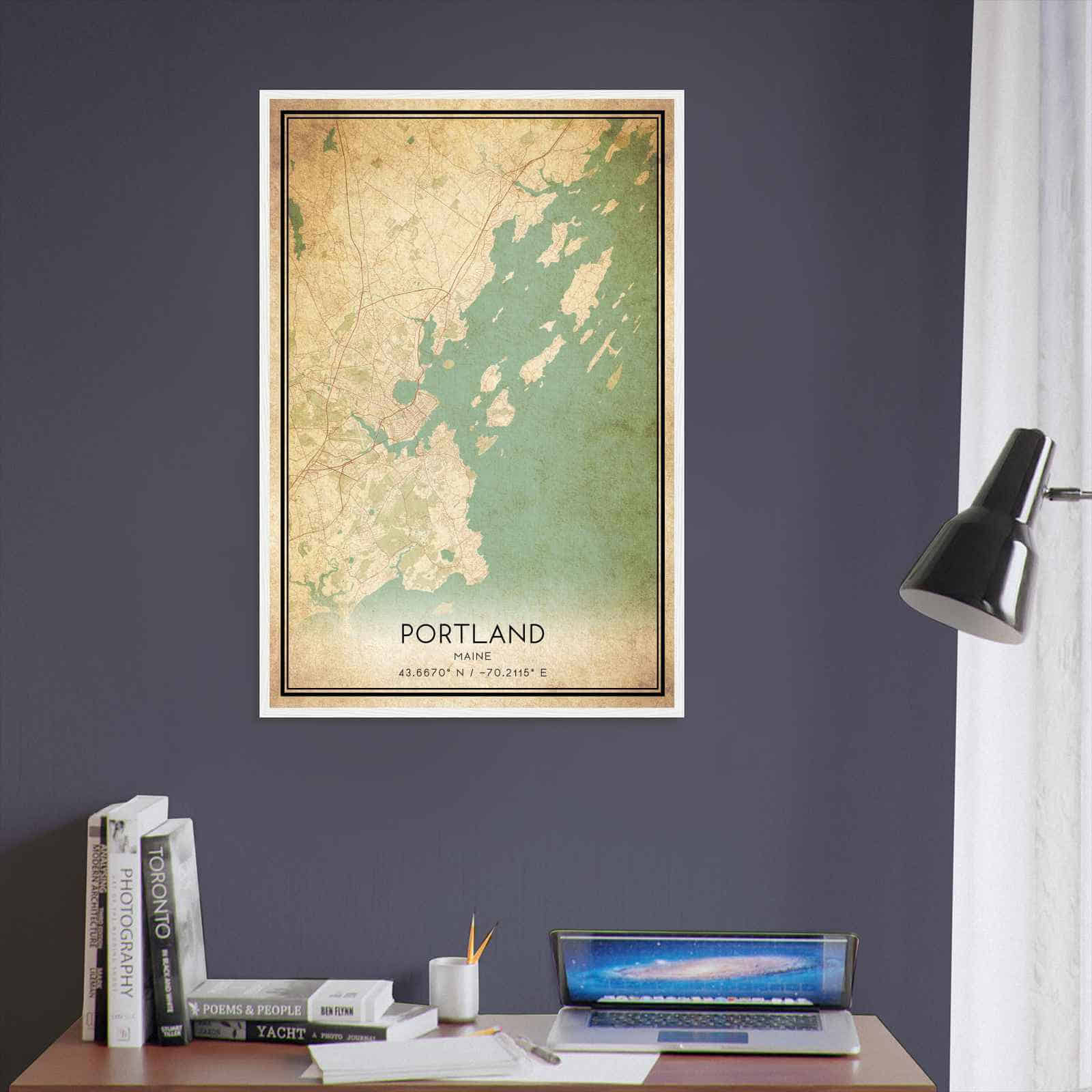 Deerfield Kansas Map Poster, Modern Home Decor Wall Art Print (Copy)