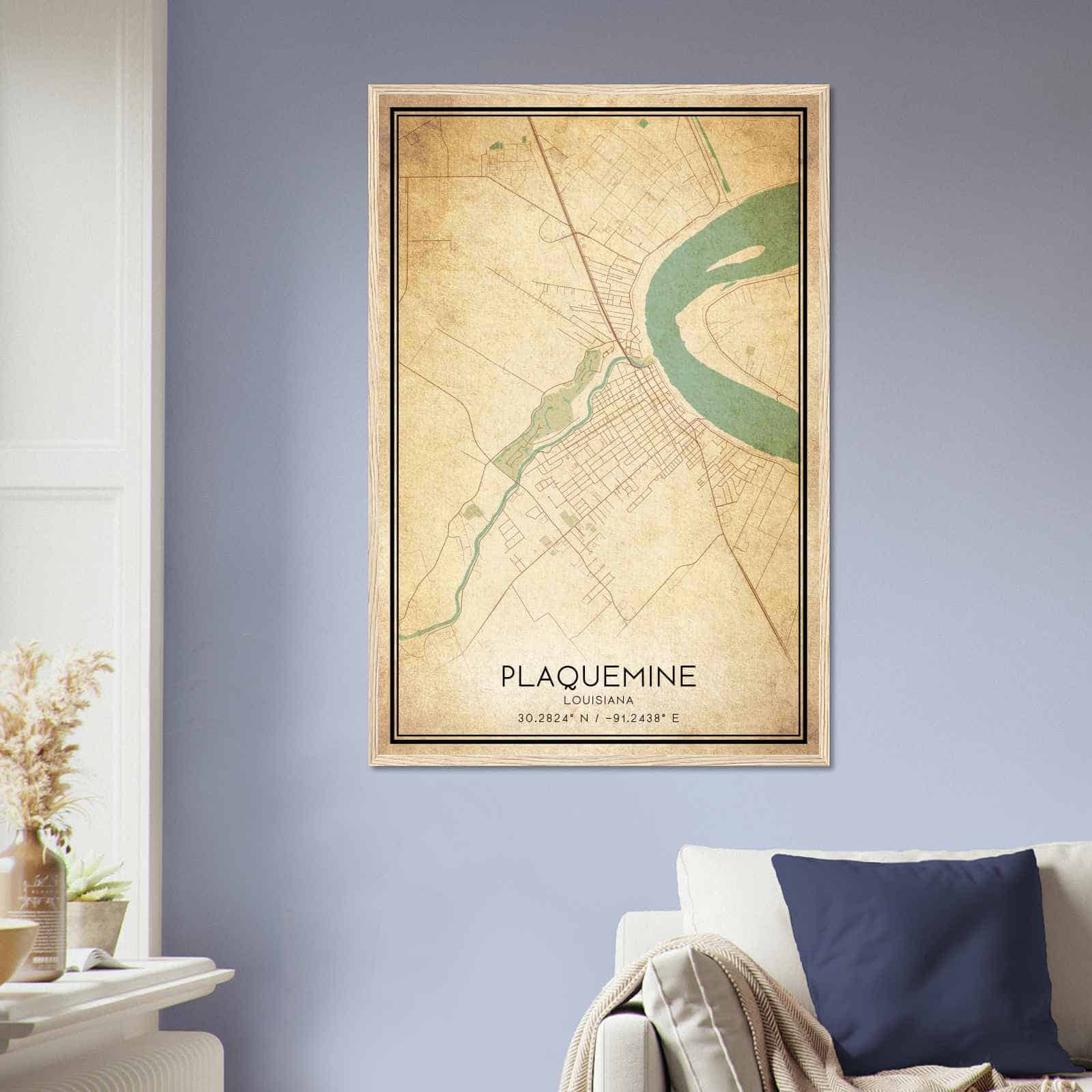 Deerfield Kansas Map Poster, Modern Home Decor Wall Art Print (Copy)