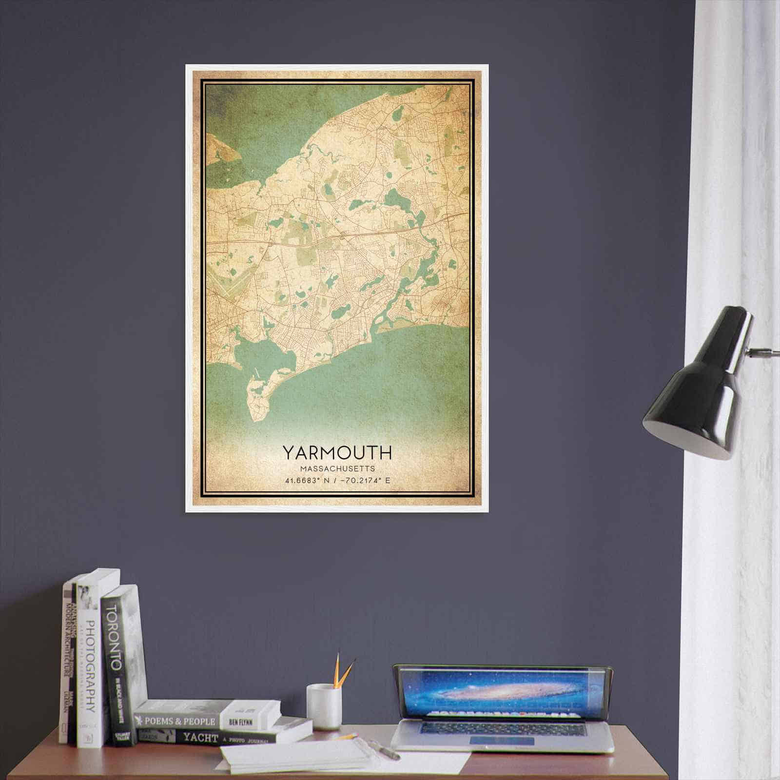 Deerfield Kansas Map Poster, Modern Home Decor Wall Art Print (Copy)