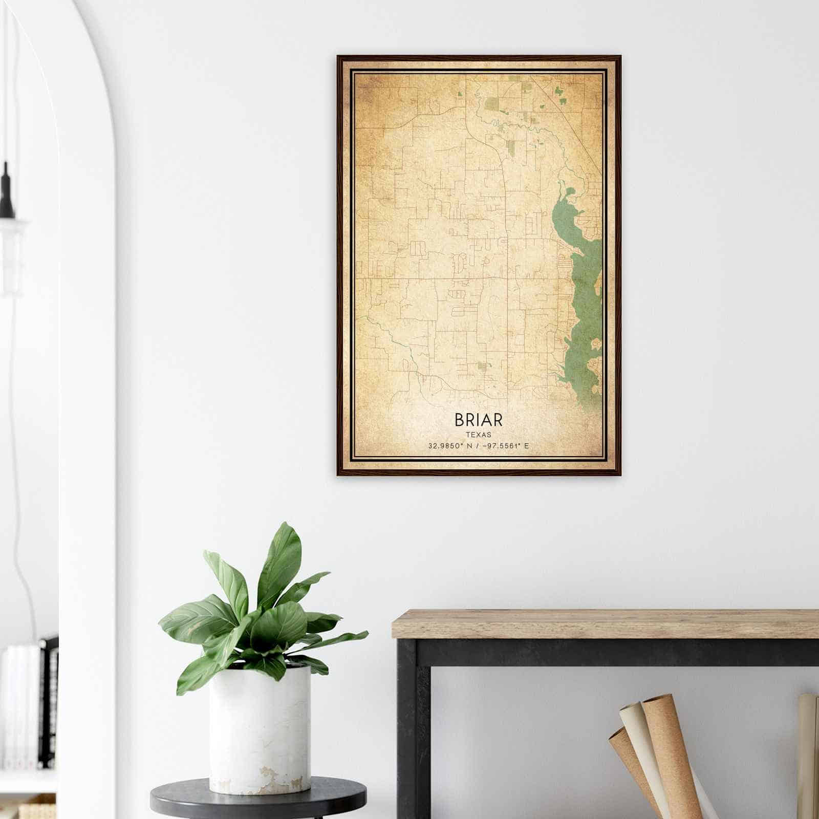 Deerfield Kansas Map Poster, Modern Home Decor Wall Art Print (Copy)