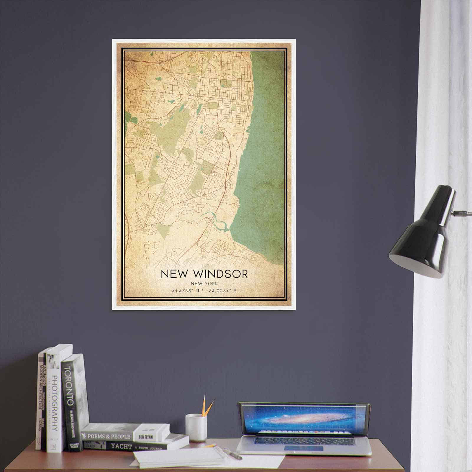 Deerfield Kansas Map Poster, Modern Home Decor Wall Art Print (Copy)