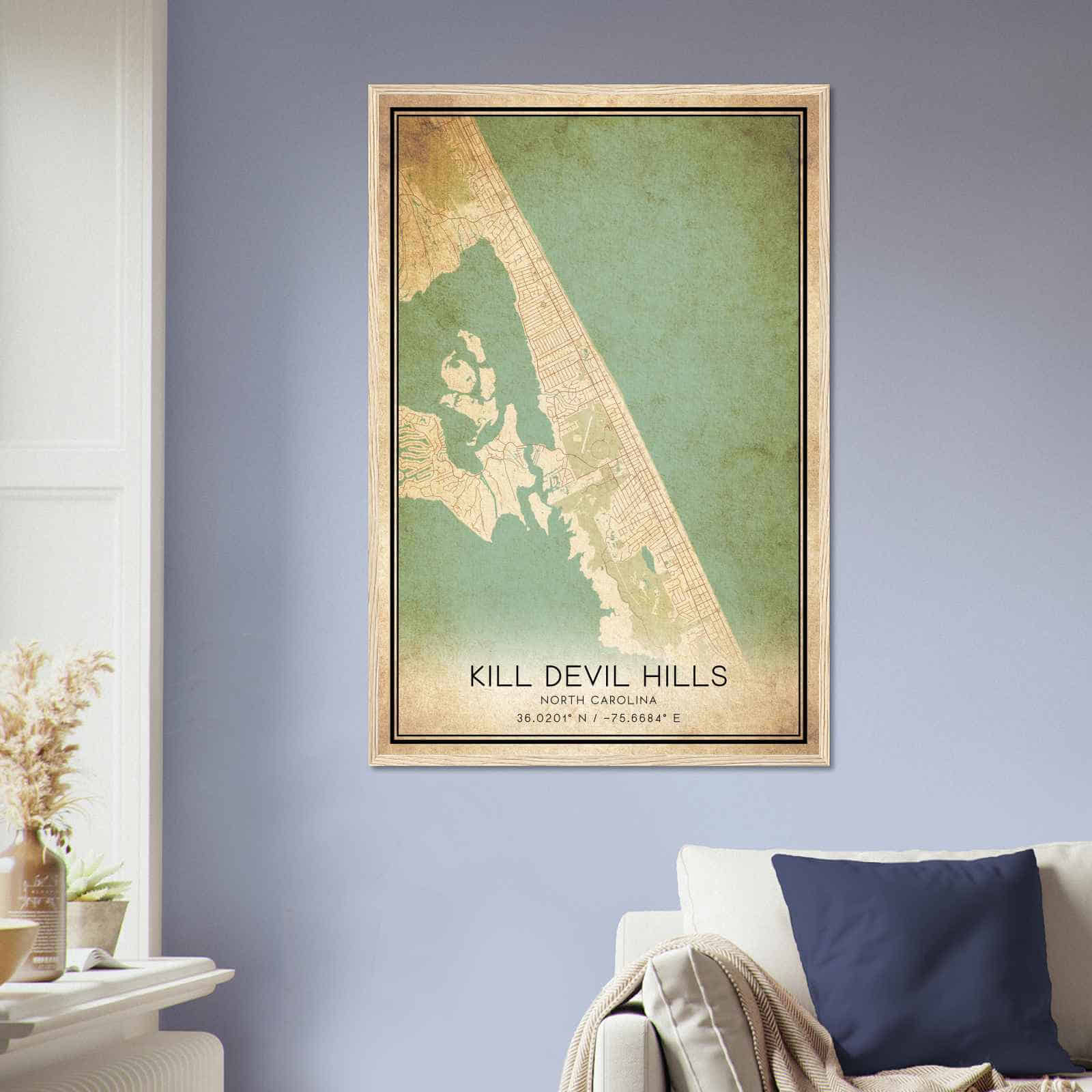 Deerfield Kansas Map Poster, Modern Home Decor Wall Art Print (Copy)