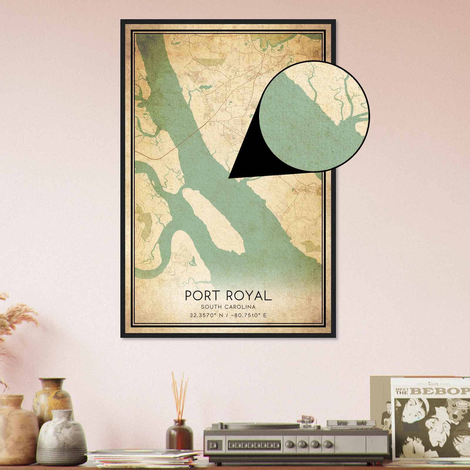 Deerfield Kansas Map Poster, Modern Home Decor Wall Art Print (Copy)