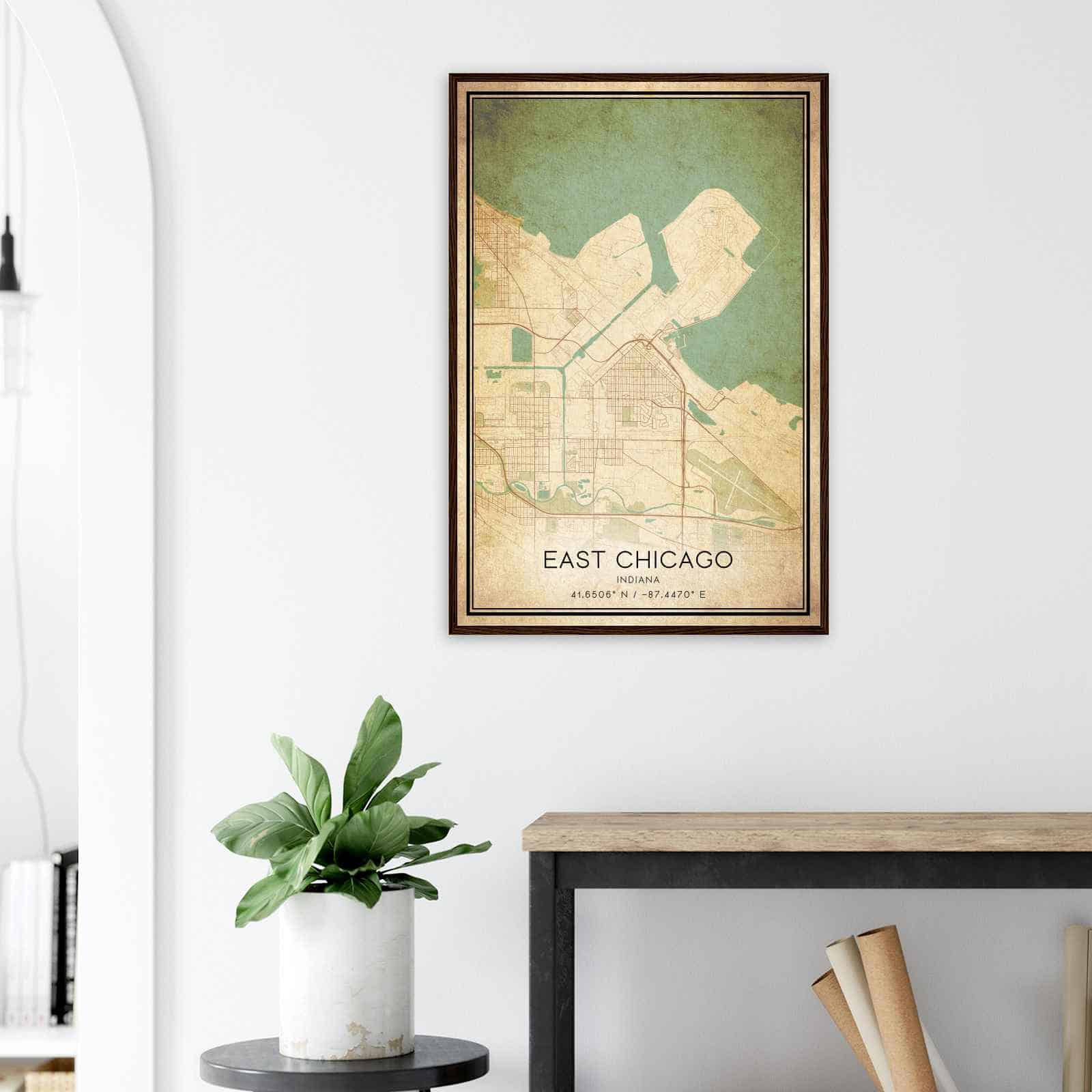 Deerfield Kansas Map Poster, Modern Home Decor Wall Art Print (Copy)