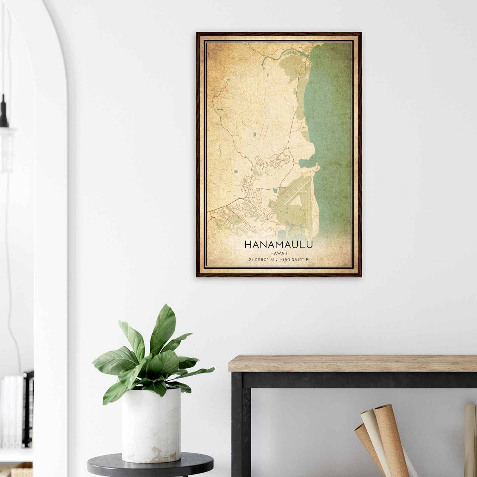 Deerfield Kansas Map Poster, Modern Home Decor Wall Art Print (Copy)