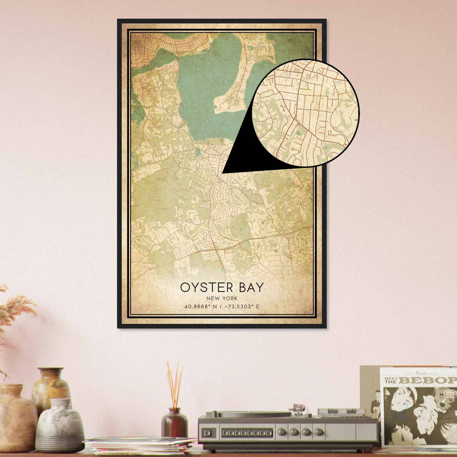 Deerfield Kansas Map Poster, Modern Home Decor Wall Art Print (Copy)