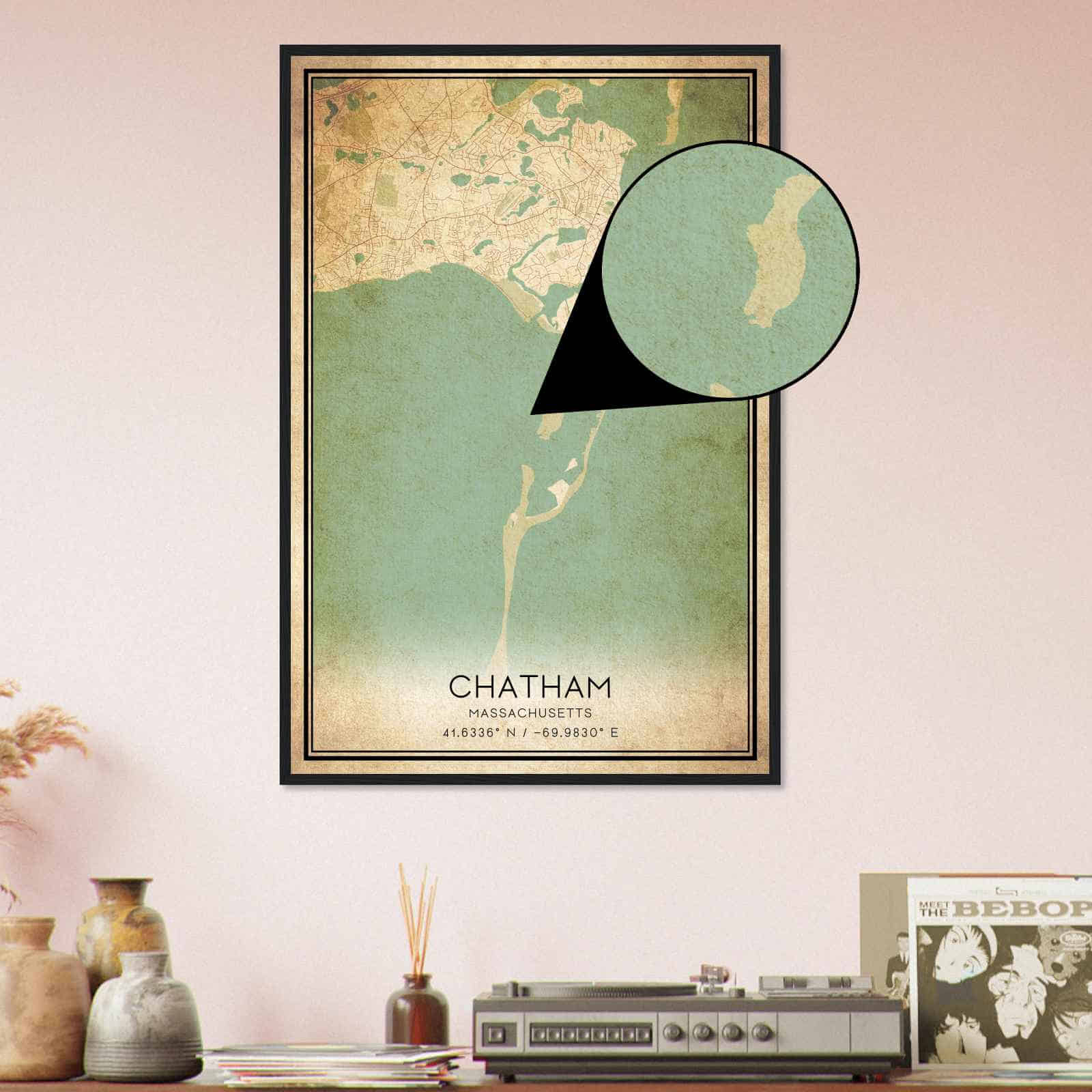 Deerfield Kansas Map Poster, Modern Home Decor Wall Art Print (Copy)