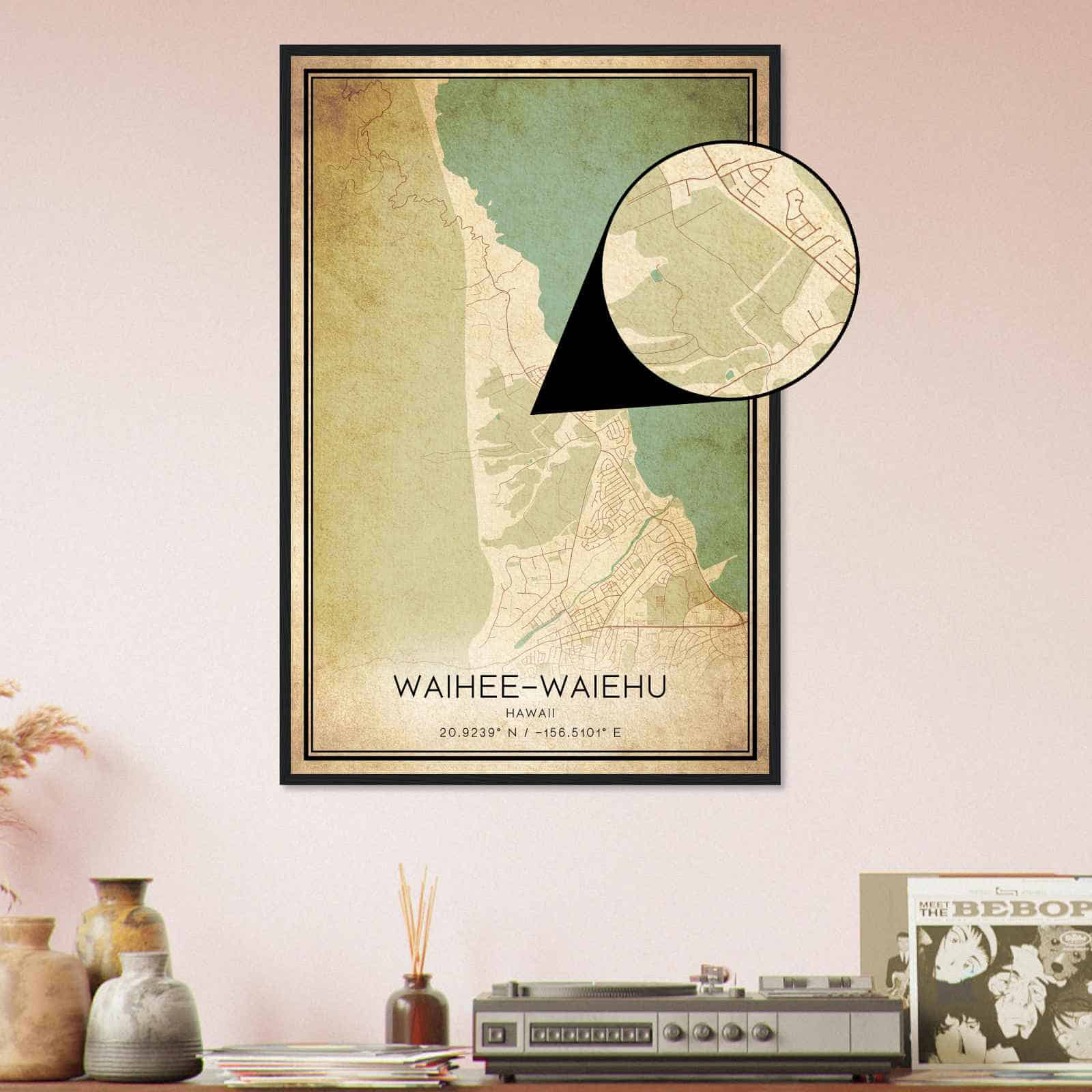 Deerfield Kansas Map Poster, Modern Home Decor Wall Art Print (Copy)