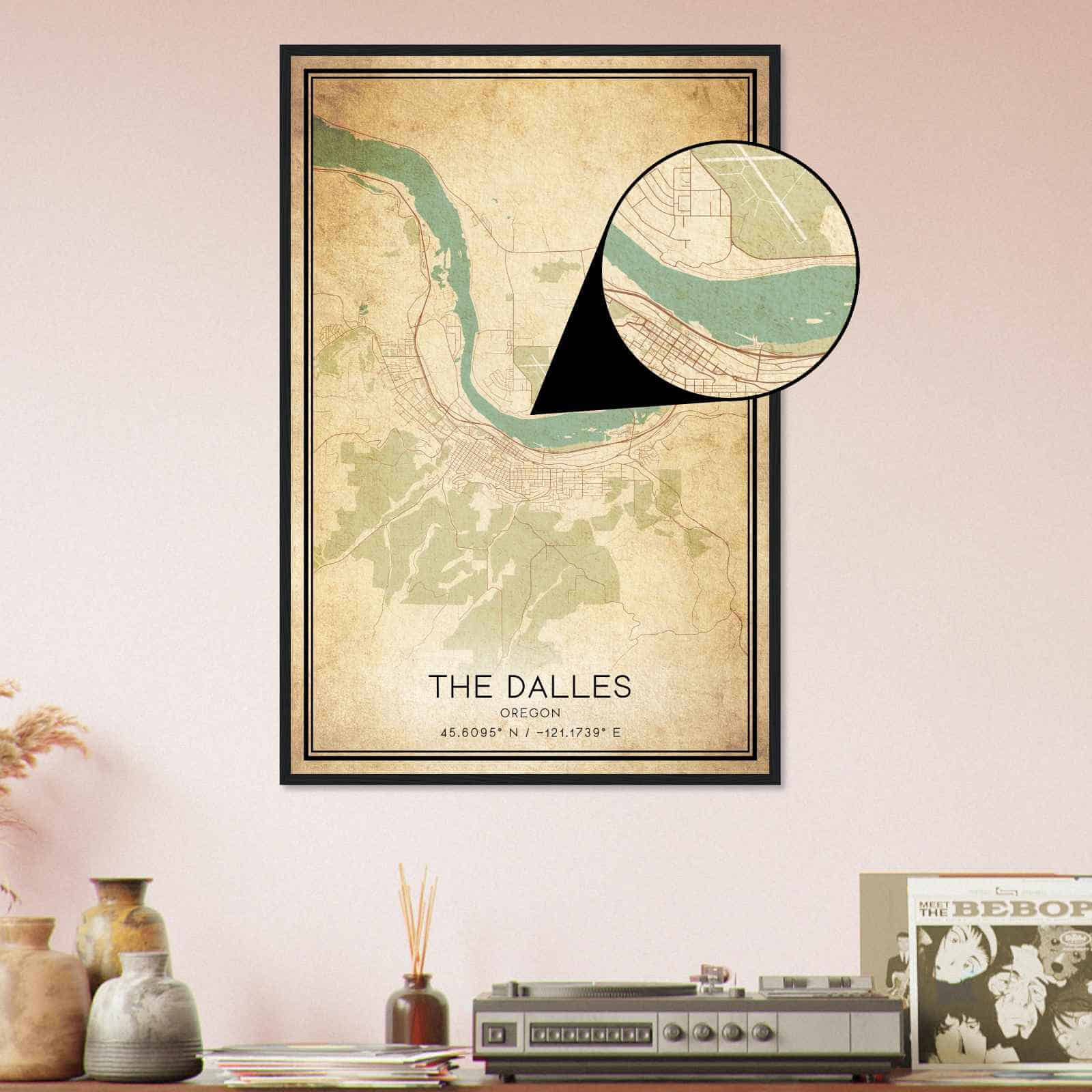 Deerfield Kansas Map Poster, Modern Home Decor Wall Art Print (Copy)