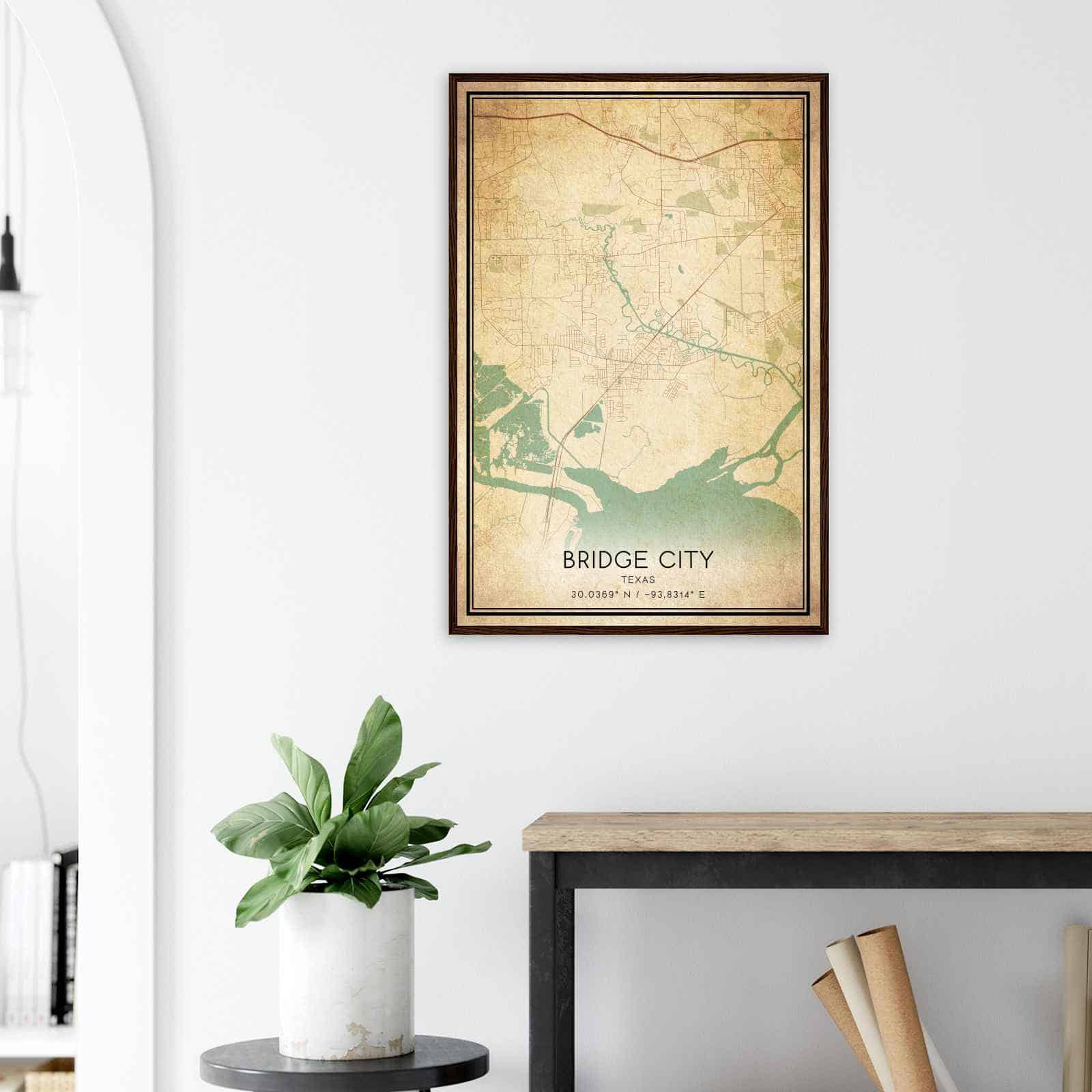 Deerfield Kansas Map Poster, Modern Home Decor Wall Art Print (Copy)