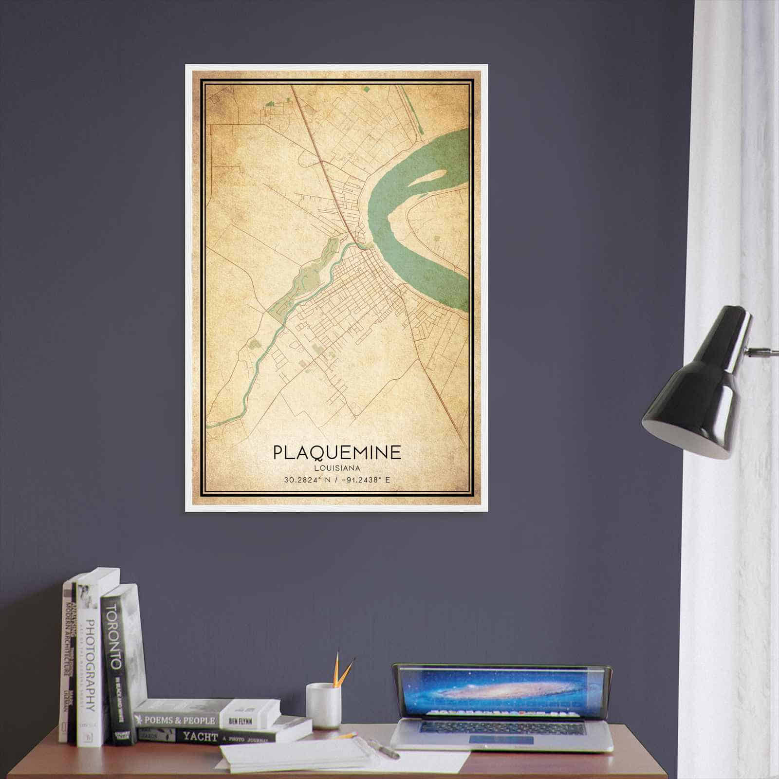 Deerfield Kansas Map Poster, Modern Home Decor Wall Art Print (Copy)