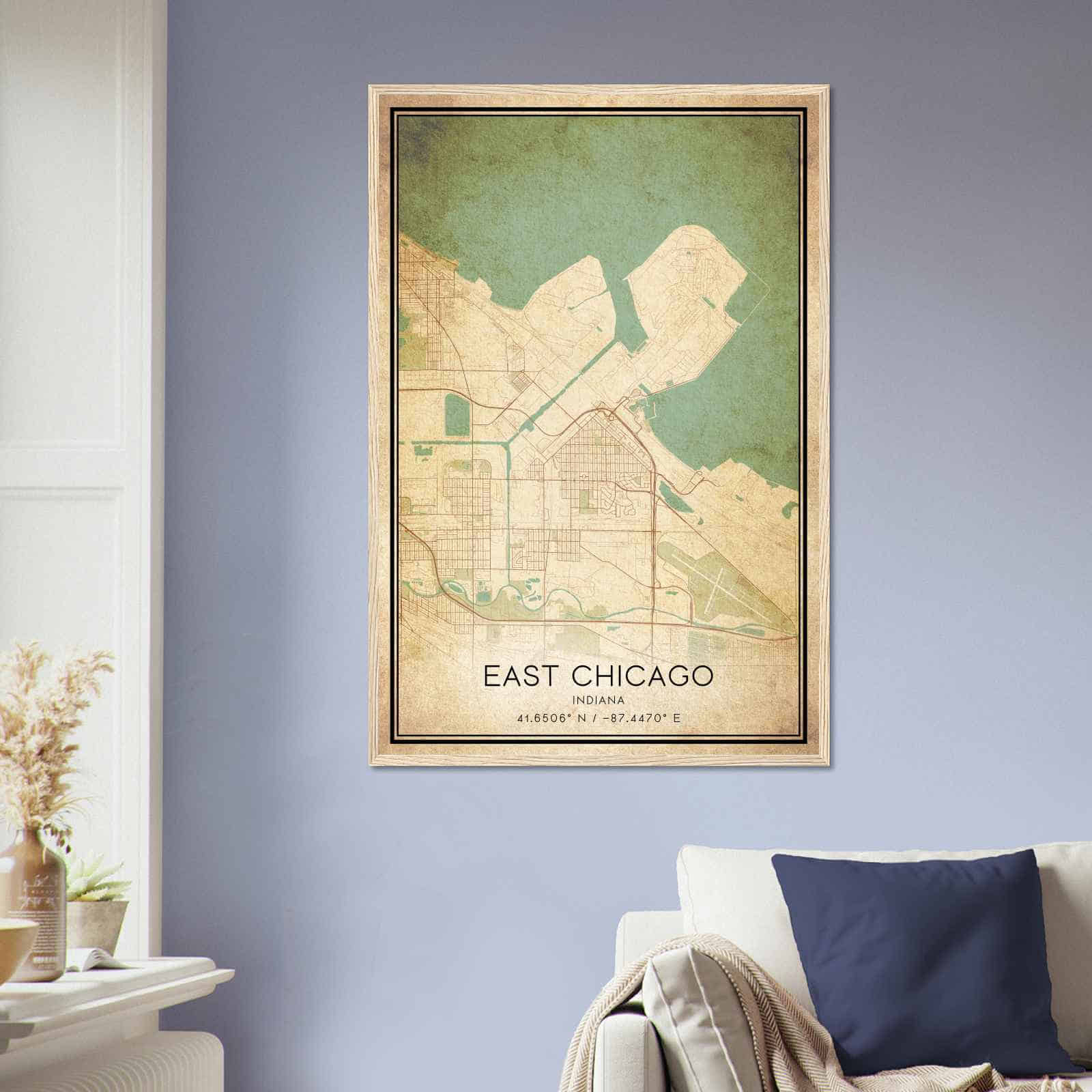 Deerfield Kansas Map Poster, Modern Home Decor Wall Art Print (Copy)