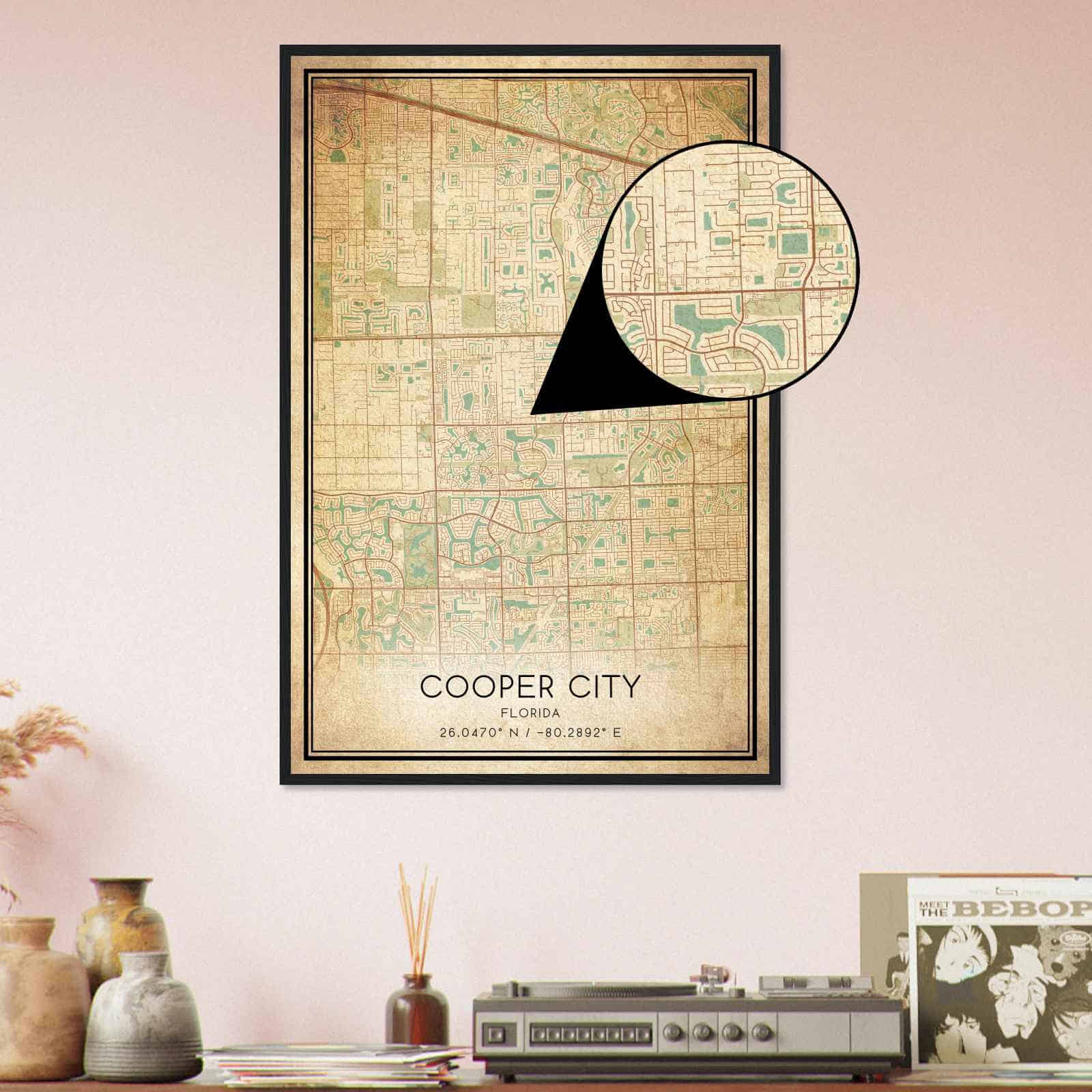 Deerfield Kansas Map Poster, Modern Home Decor Wall Art Print (Copy)