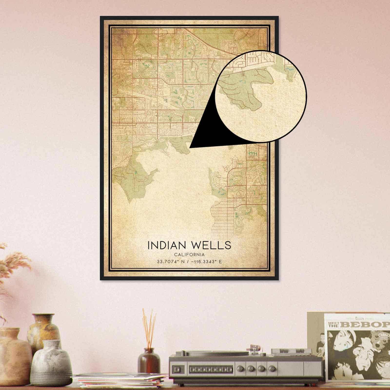 Deerfield Kansas Map Poster, Modern Home Decor Wall Art Print (Copy)