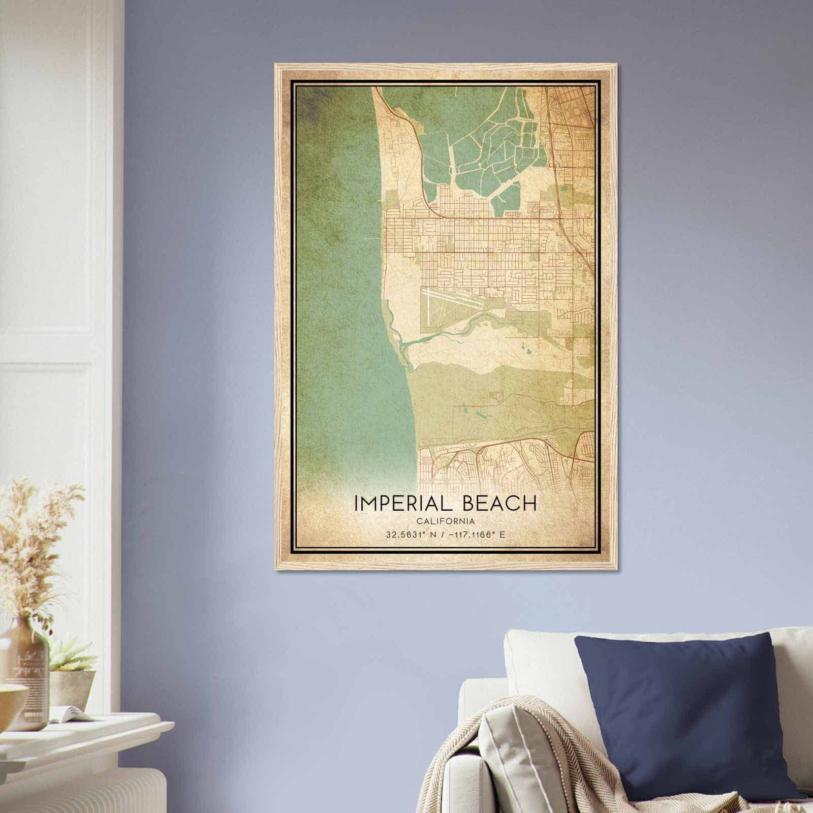 Deerfield Kansas Map Poster, Modern Home Decor Wall Art Print (Copy)