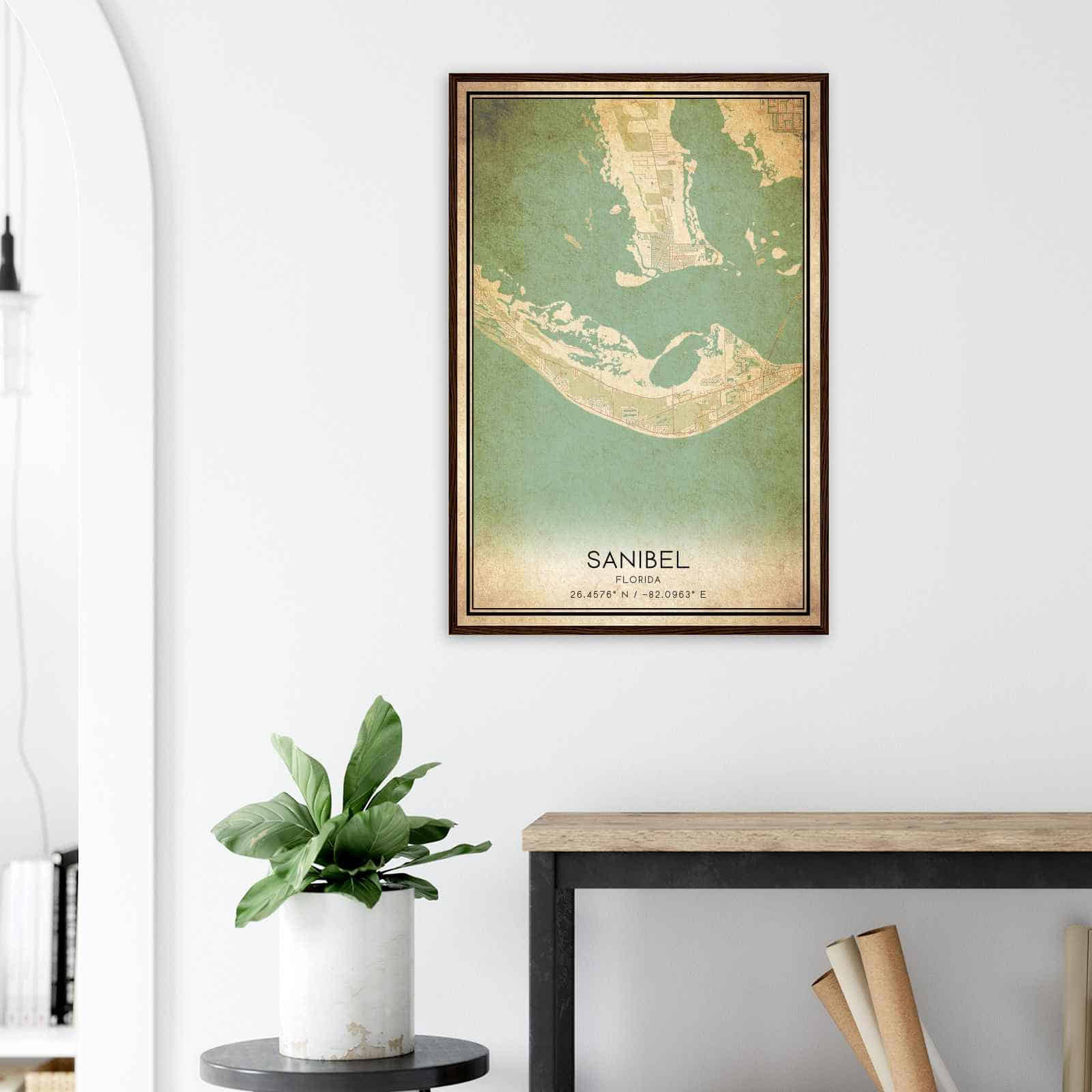 Deerfield Kansas Map Poster, Modern Home Decor Wall Art Print (Copy)