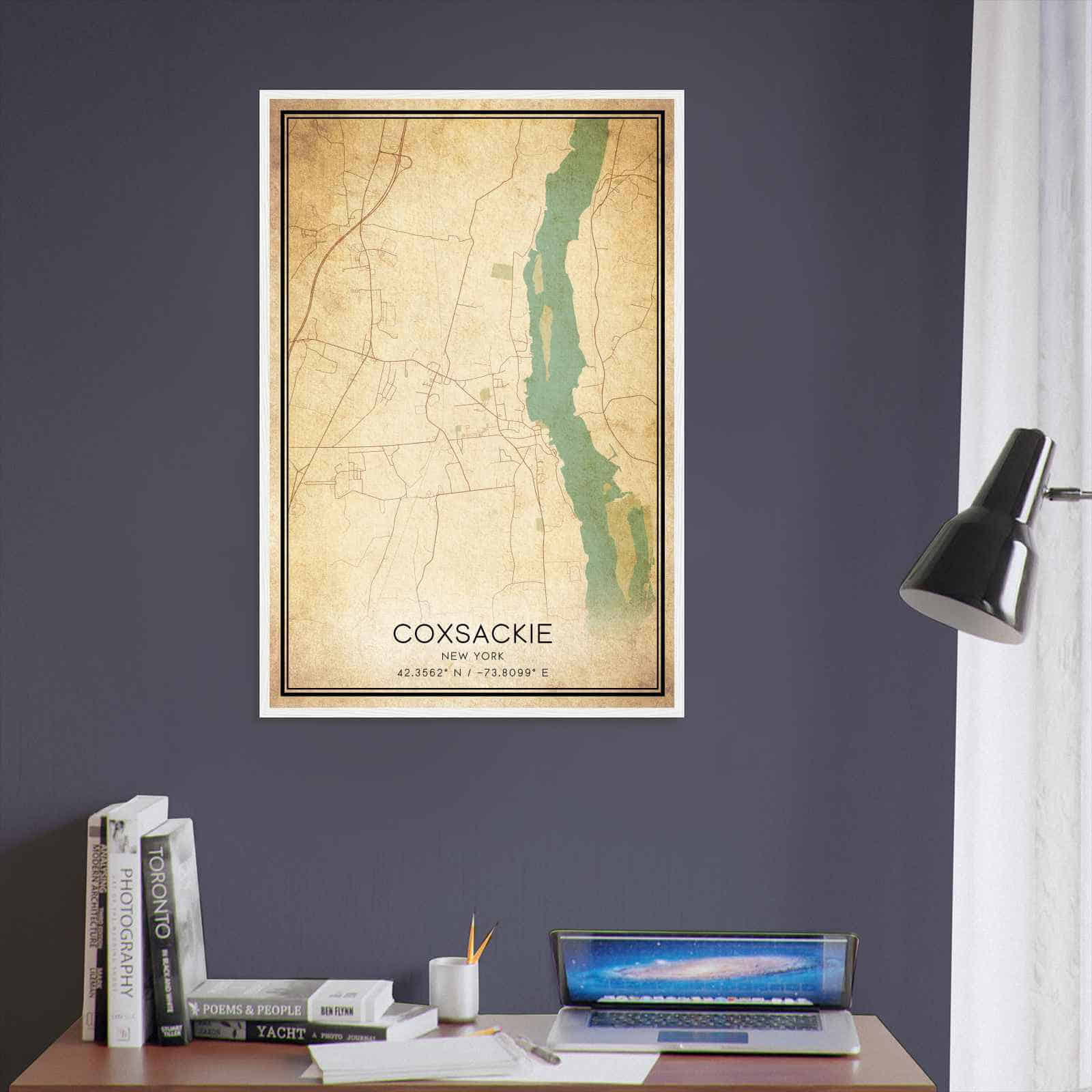 Deerfield Kansas Map Poster, Modern Home Decor Wall Art Print (Copy)