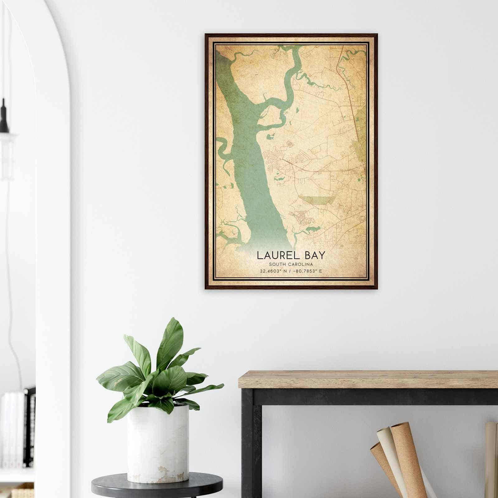 Deerfield Kansas Map Poster, Modern Home Decor Wall Art Print (Copy)