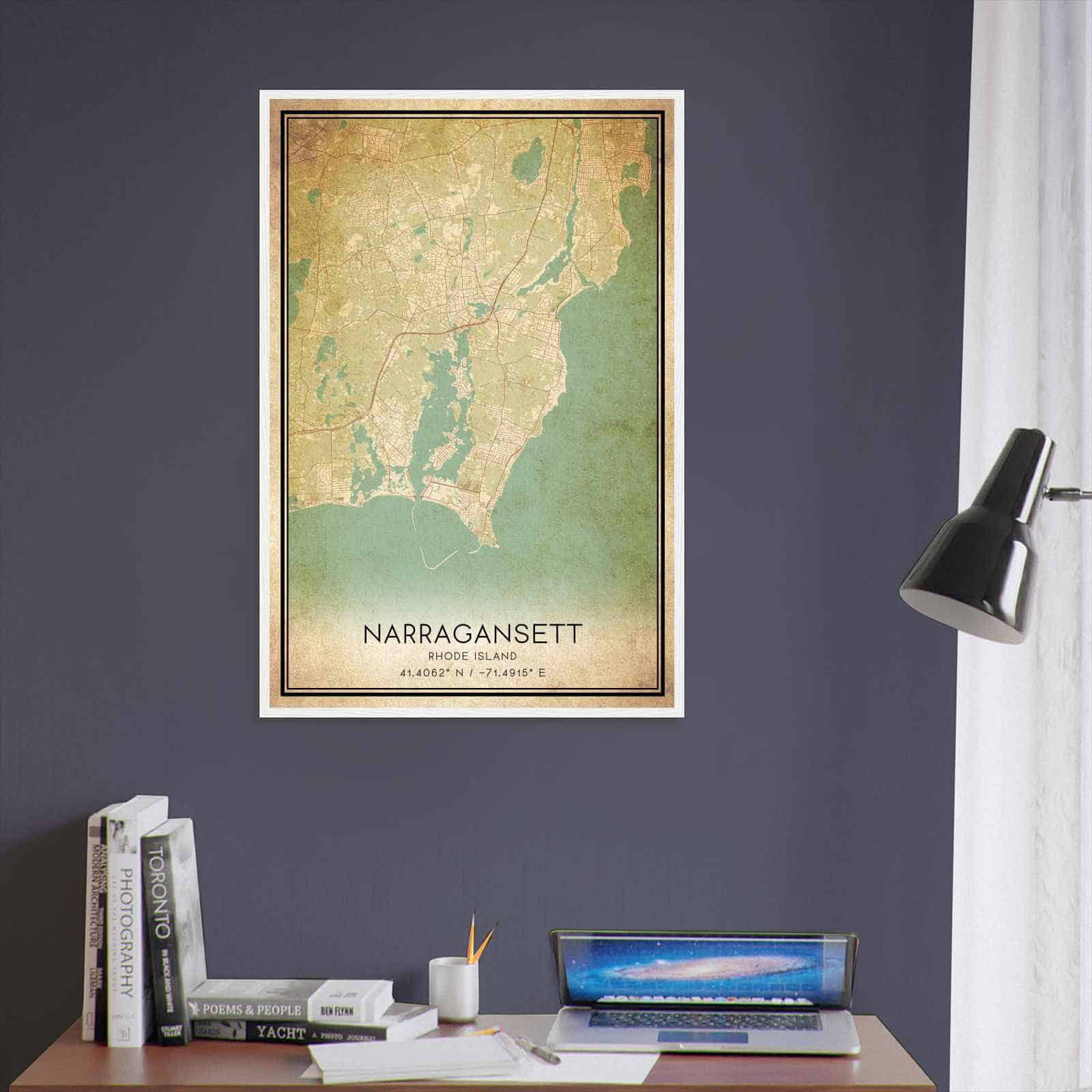 Deerfield Kansas Map Poster, Modern Home Decor Wall Art Print (Copy)