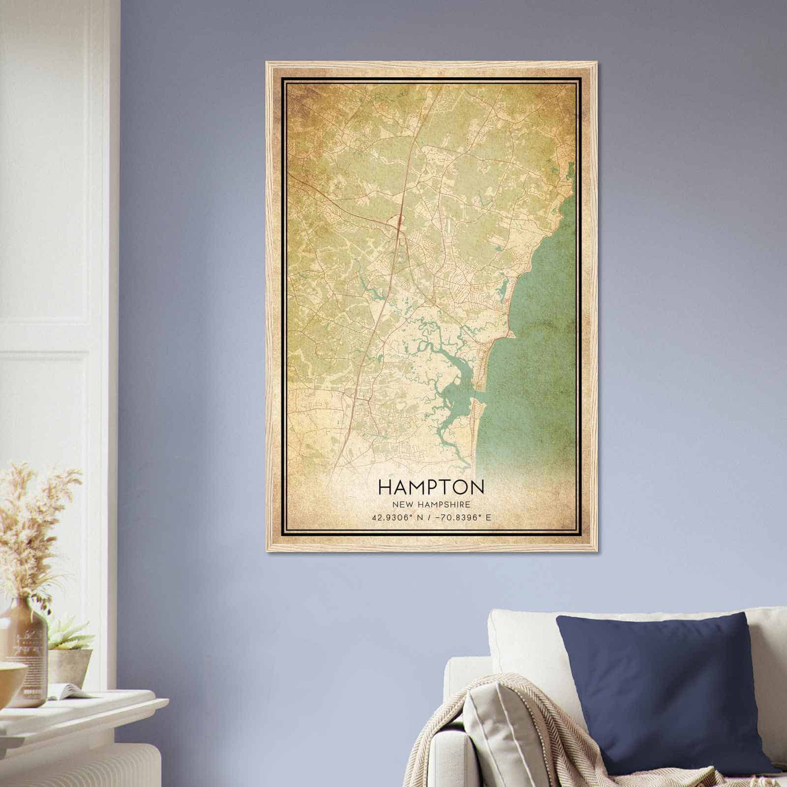 Deerfield Kansas Map Poster, Modern Home Decor Wall Art Print (Copy)