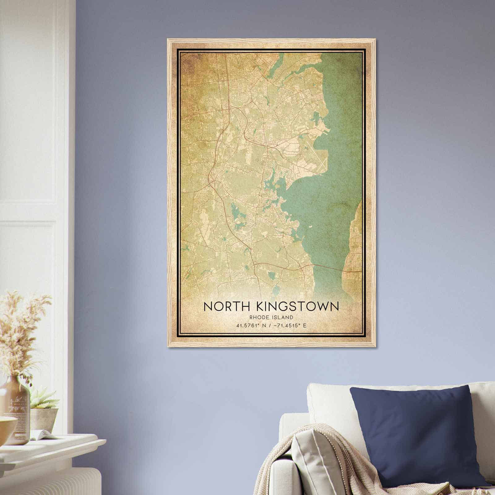 Deerfield Kansas Map Poster, Modern Home Decor Wall Art Print (Copy)
