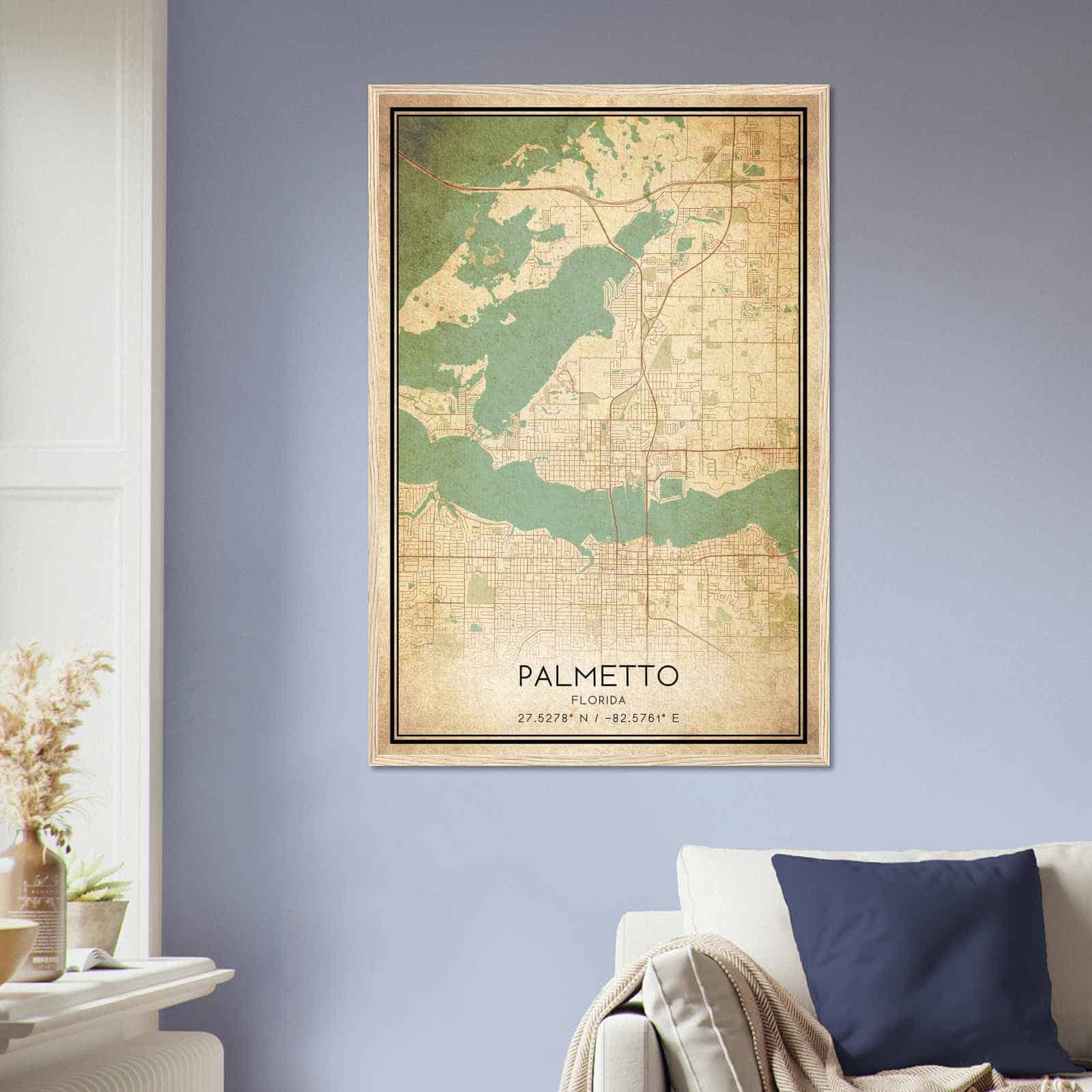 Deerfield Kansas Map Poster, Modern Home Decor Wall Art Print (Copy)