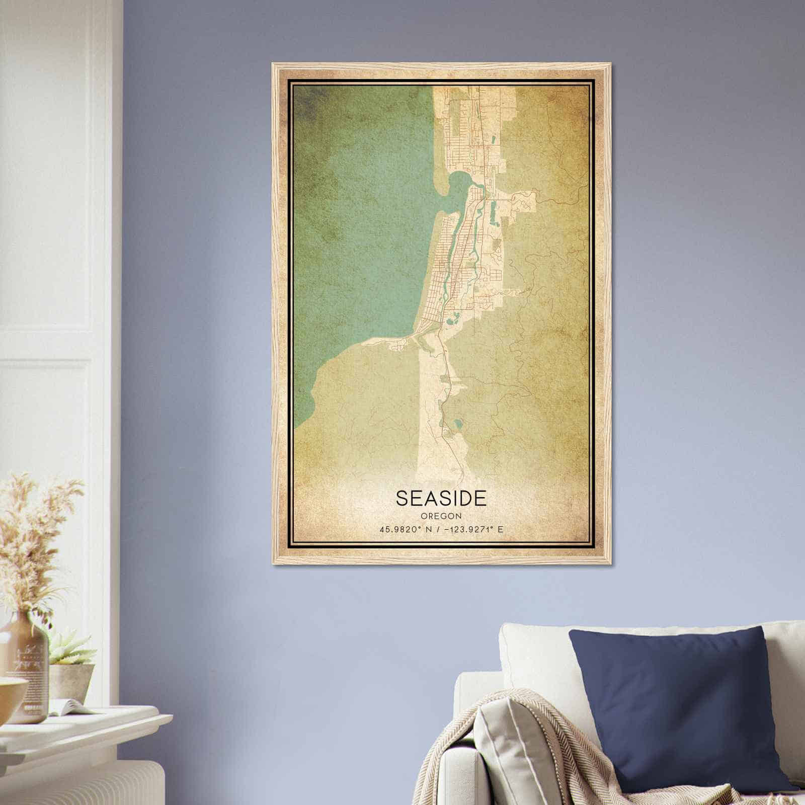 Deerfield Kansas Map Poster, Modern Home Decor Wall Art Print (Copy)