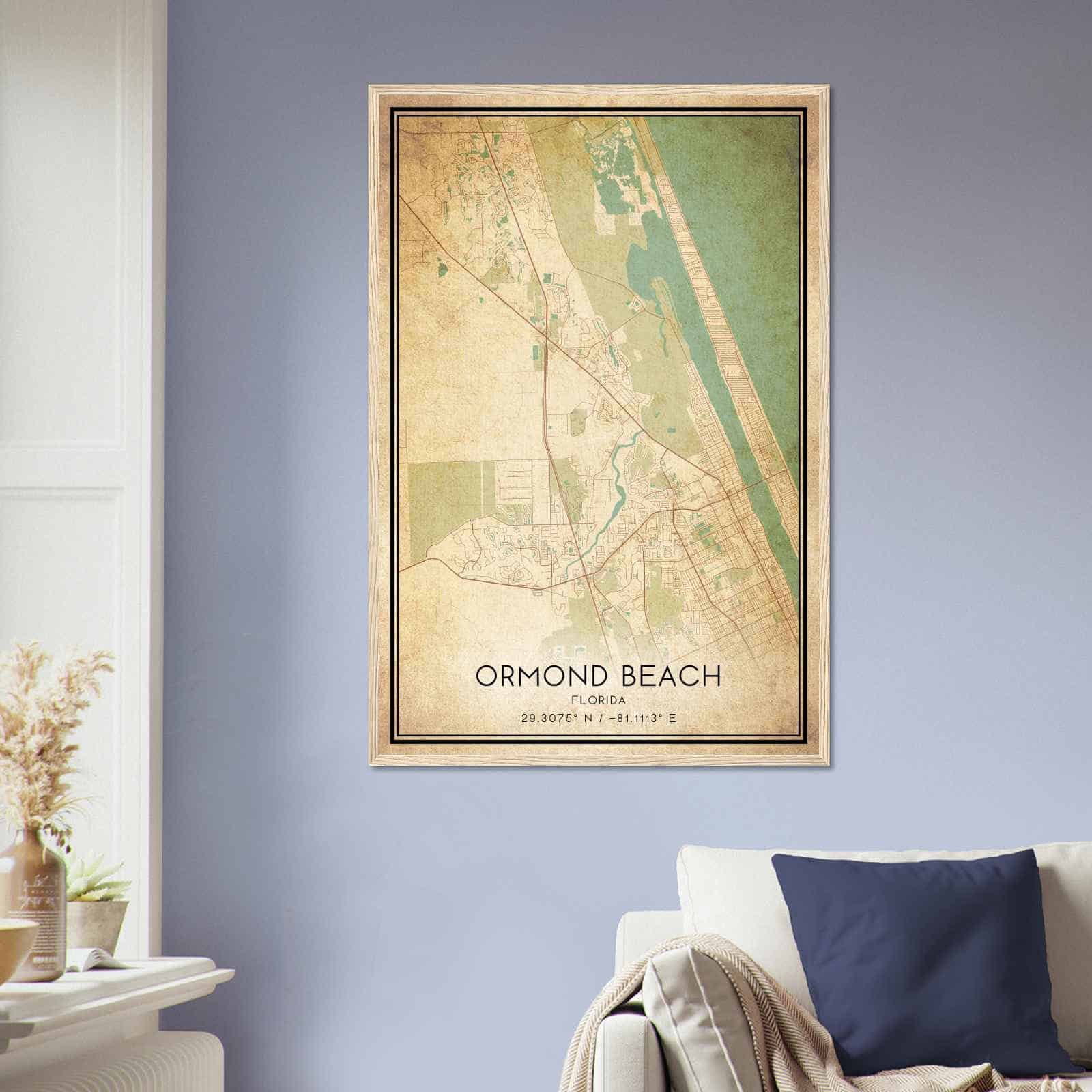 Deerfield Kansas Map Poster, Modern Home Decor Wall Art Print (Copy)