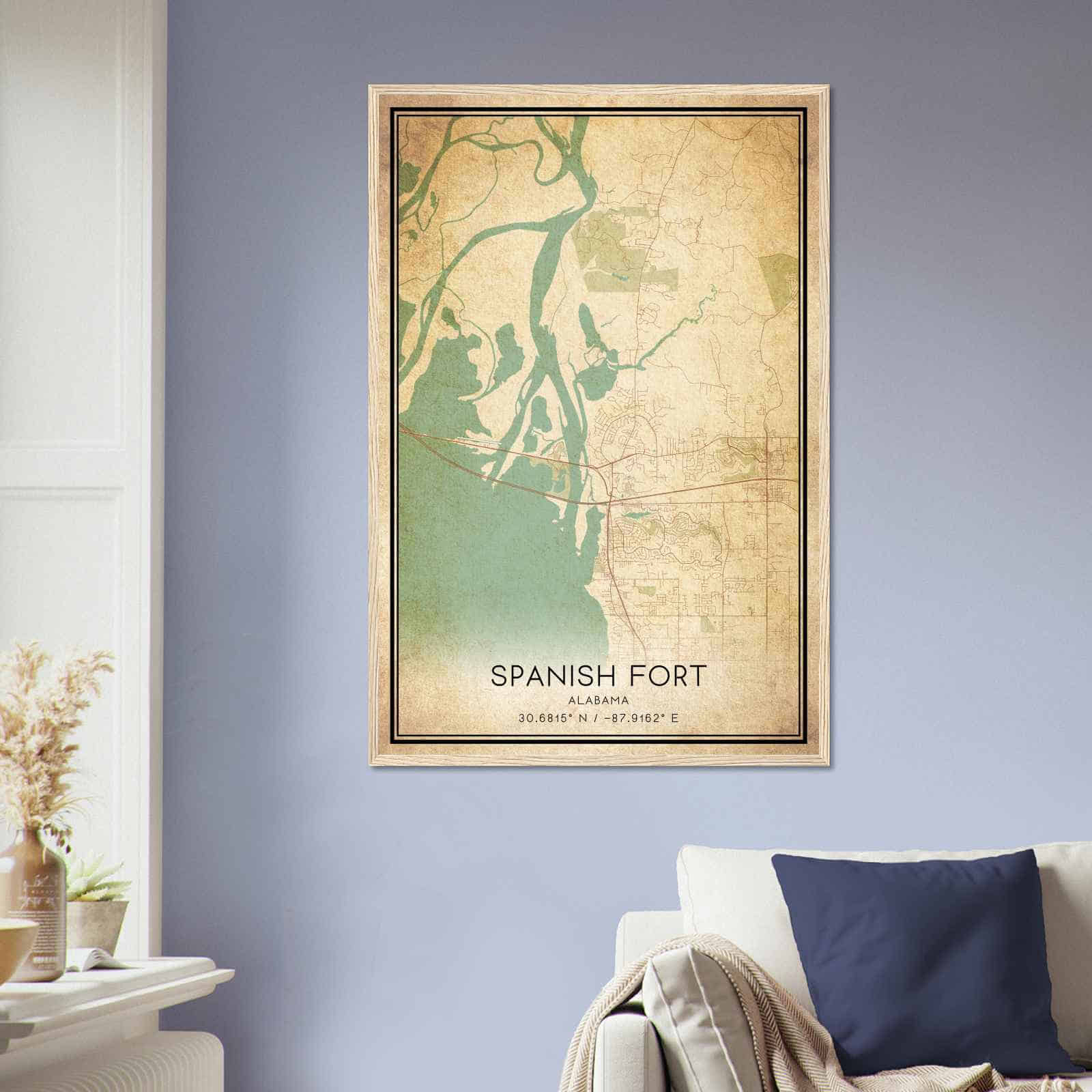 Deerfield Kansas Map Poster, Modern Home Decor Wall Art Print (Copy)