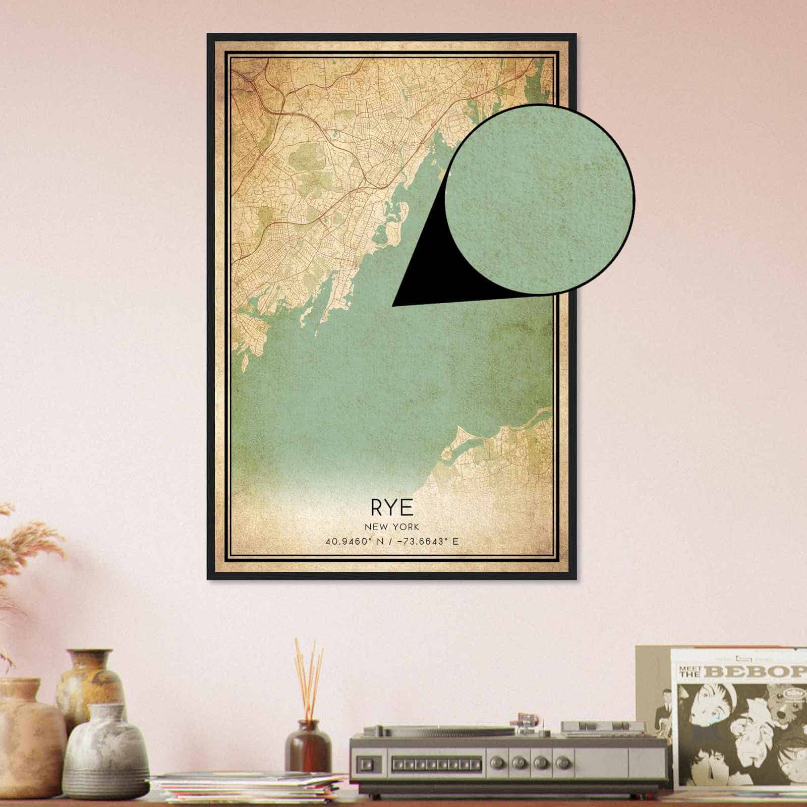 Deerfield Kansas Map Poster, Modern Home Decor Wall Art Print (Copy)