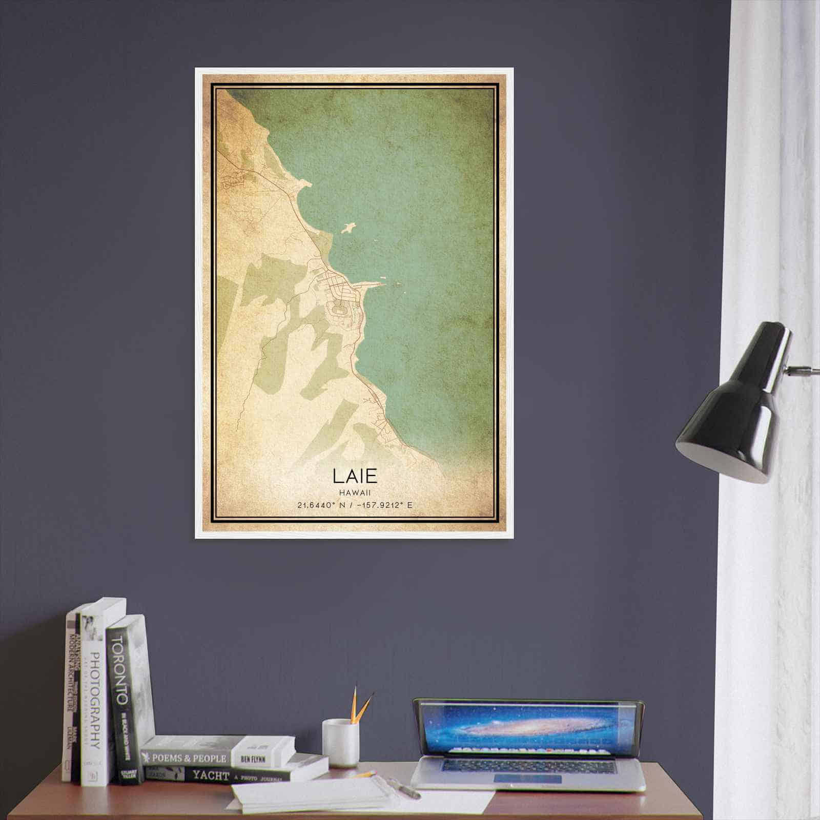 Deerfield Kansas Map Poster, Modern Home Decor Wall Art Print (Copy)