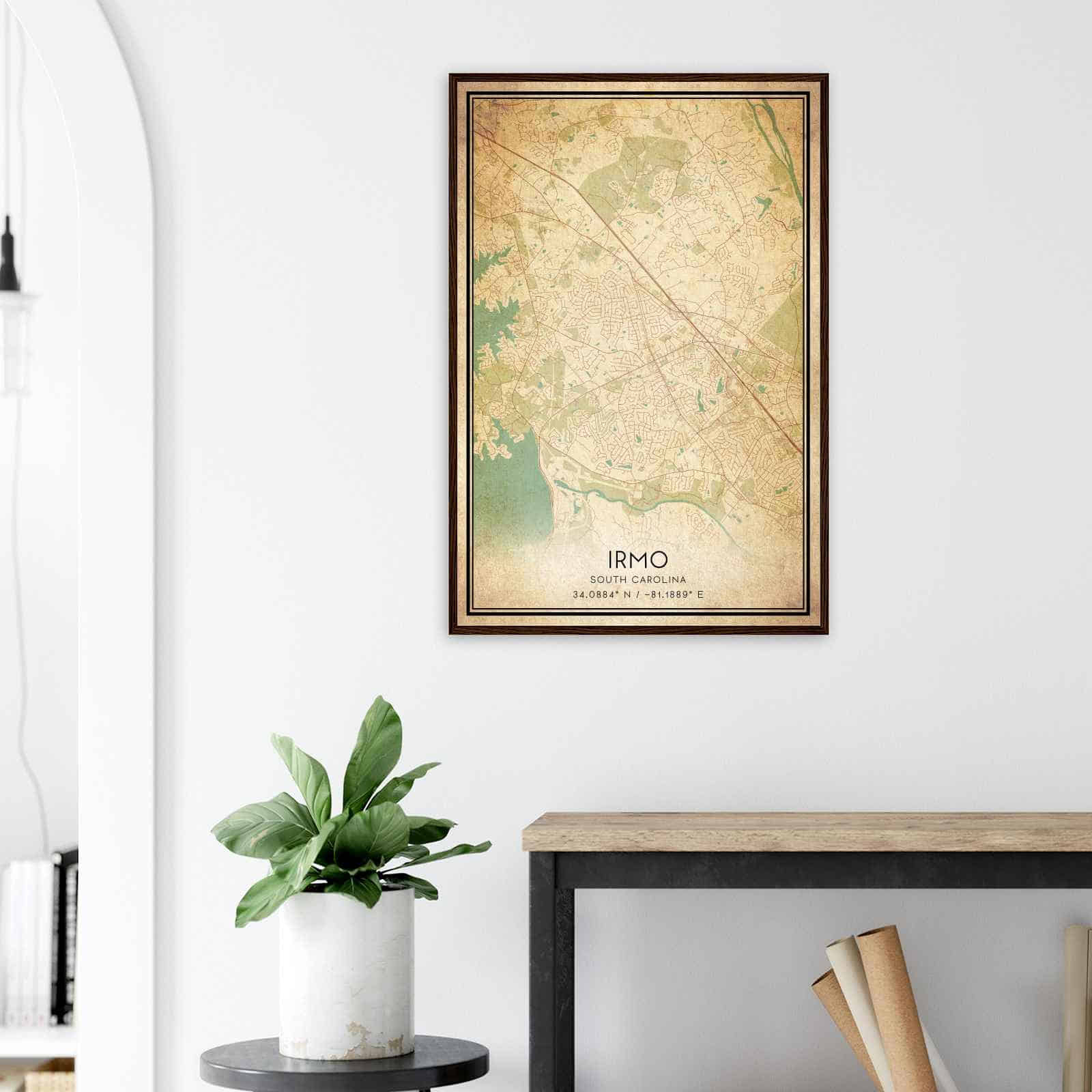 Deerfield Kansas Map Poster, Modern Home Decor Wall Art Print (Copy)
