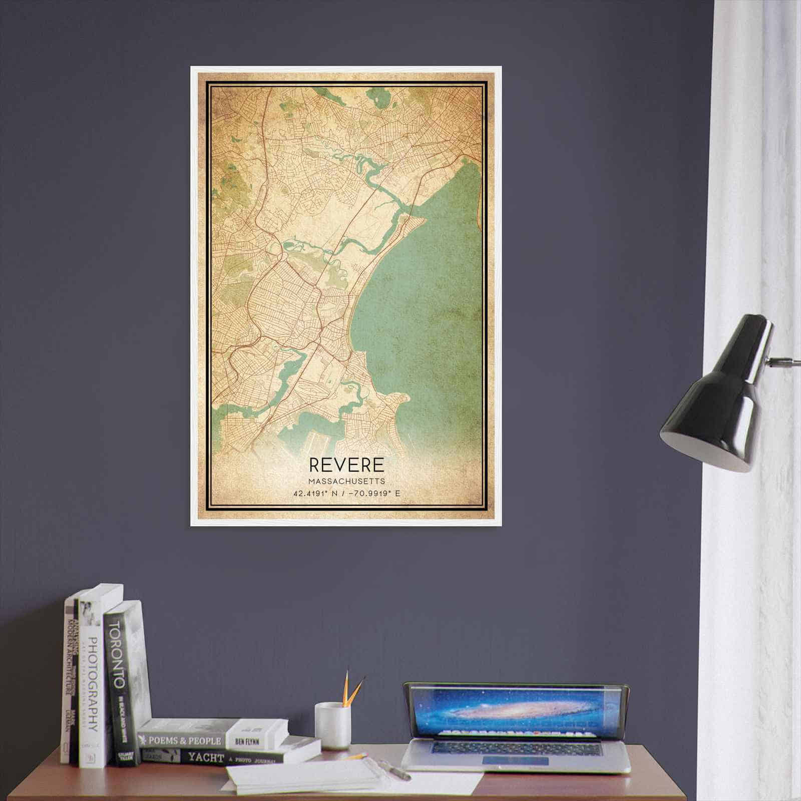 Deerfield Kansas Map Poster, Modern Home Decor Wall Art Print (Copy)