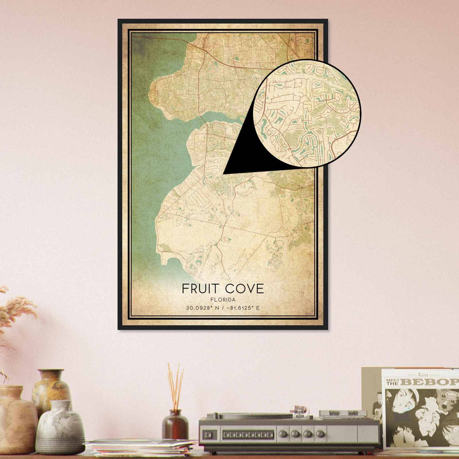 Deerfield Kansas Map Poster, Modern Home Decor Wall Art Print (Copy)
