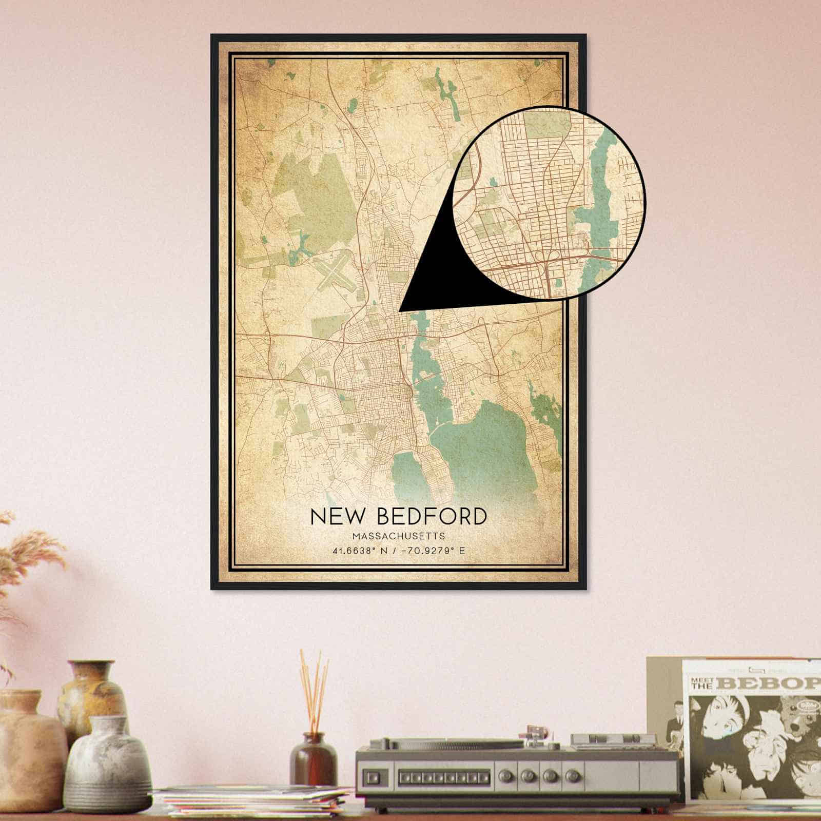 Deerfield Kansas Map Poster, Modern Home Decor Wall Art Print (Copy)